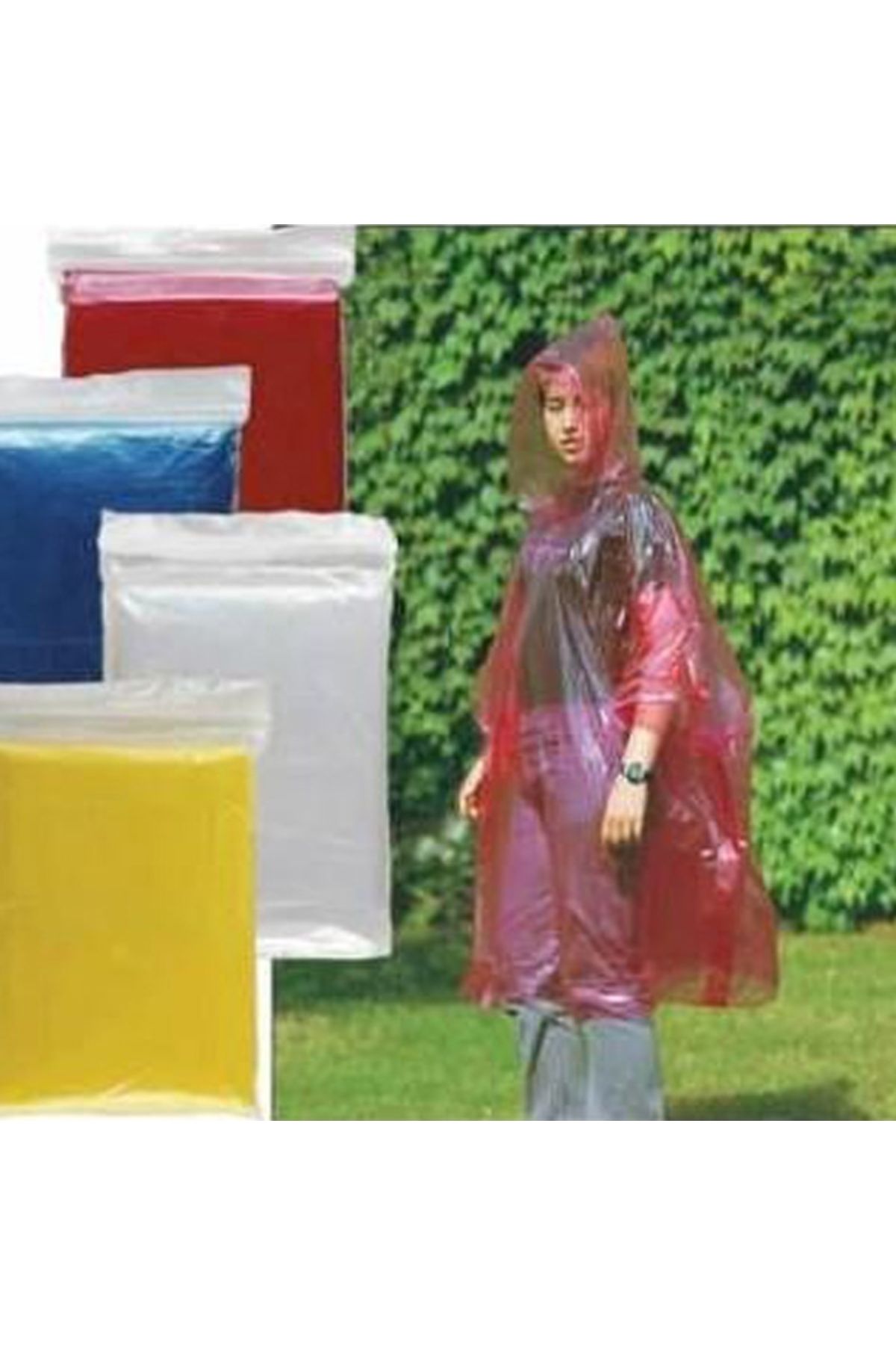 BirdoluSepet Tek Kullanımlık 10 Adet Yağmurluk