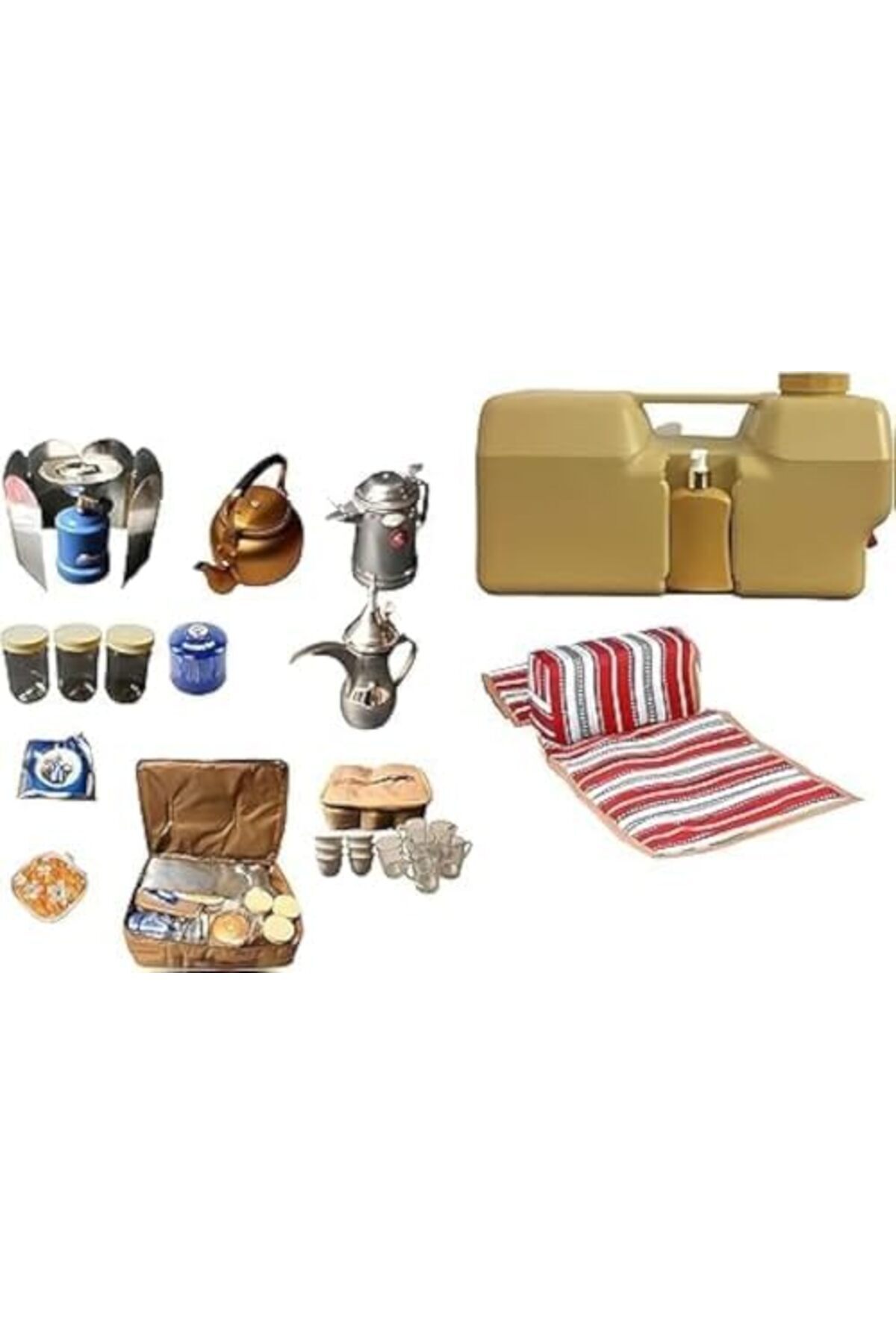 مجموعة القهوة والشاي للتخييم والسفر من