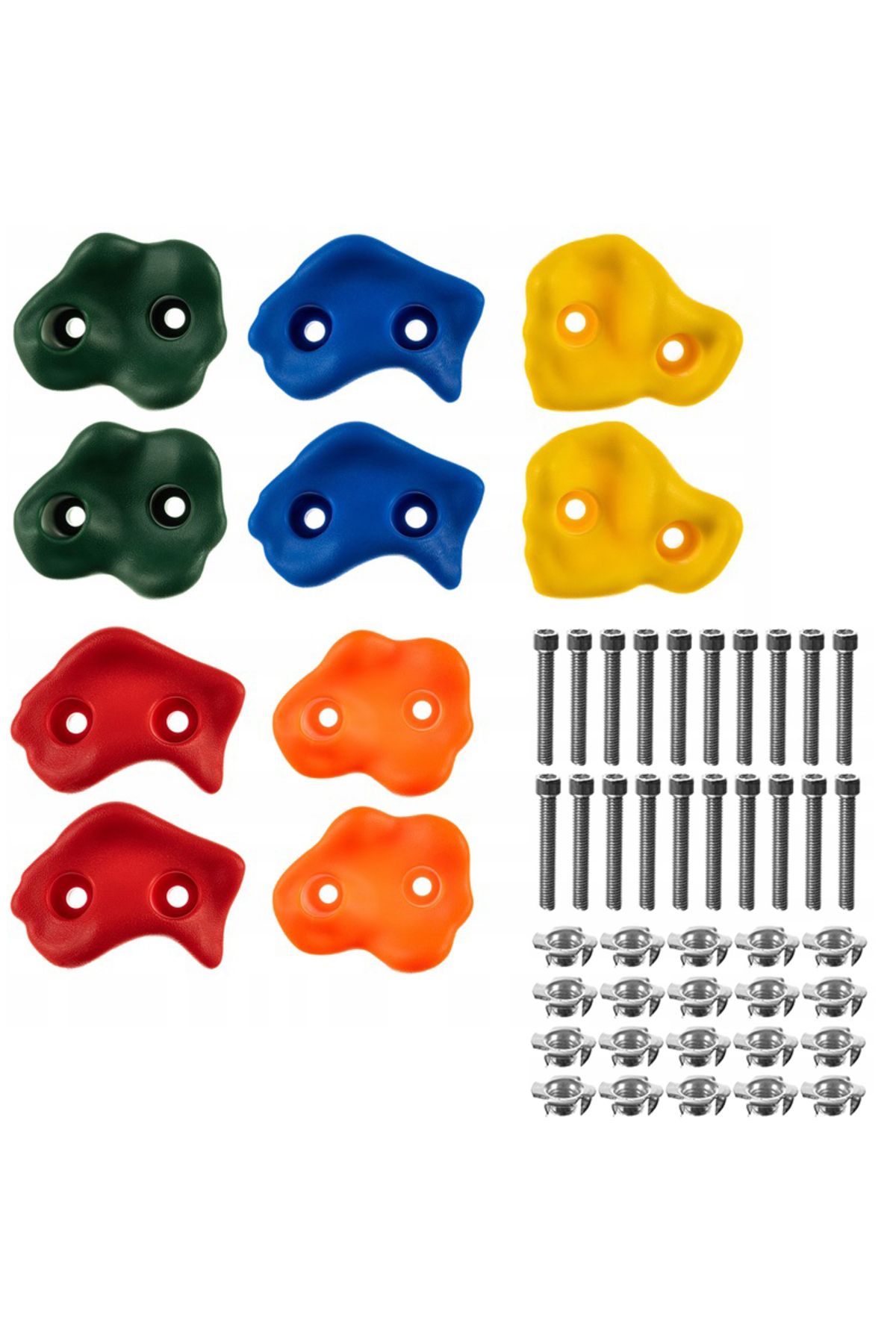 zola Set Pietre De Catarat, Zola, 10 Bucati, Creaza-ti Perete De Alpinism Pentru Copiii,multicolor - One Size