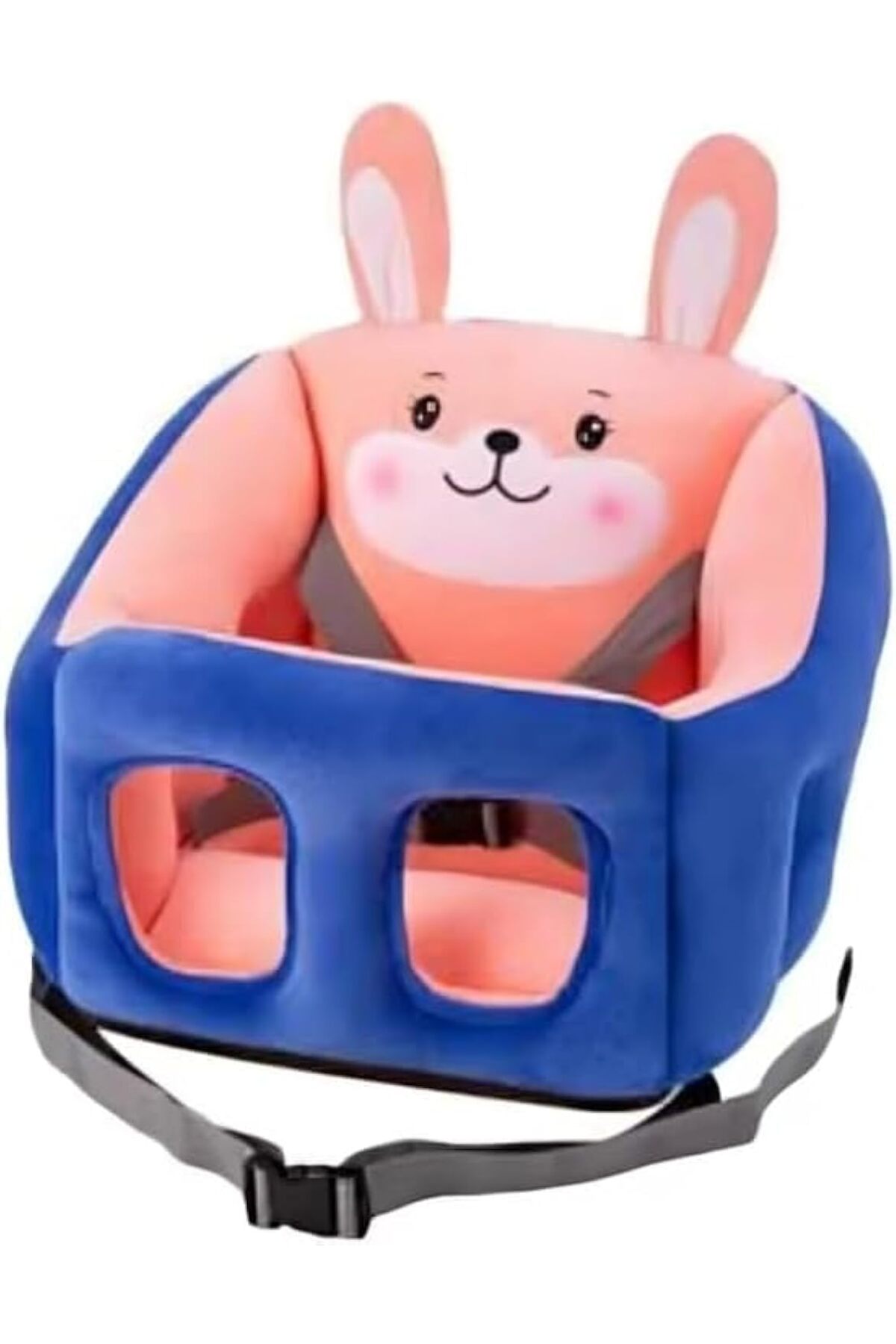 كرسي دعم أريكة للأطفال مصنوع من المخمل الناعم على شكل حيوانات كرتونية من BUNCA (أزرق ووردي)