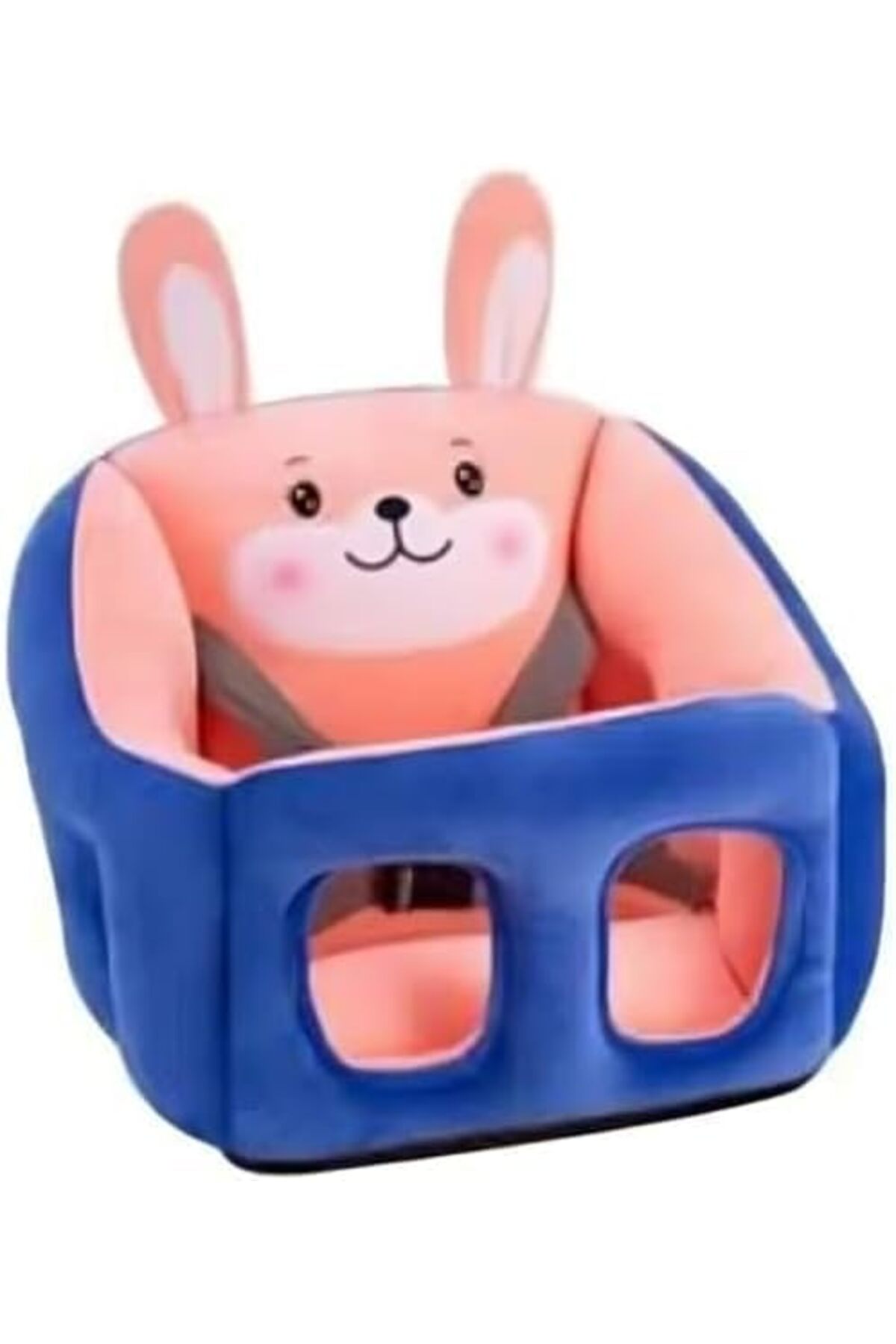 كرسي دعم أريكة للأطفال مصنوع من المخمل الناعم على شكل حيوانات كرتونية من BUNCA (أزرق ووردي)