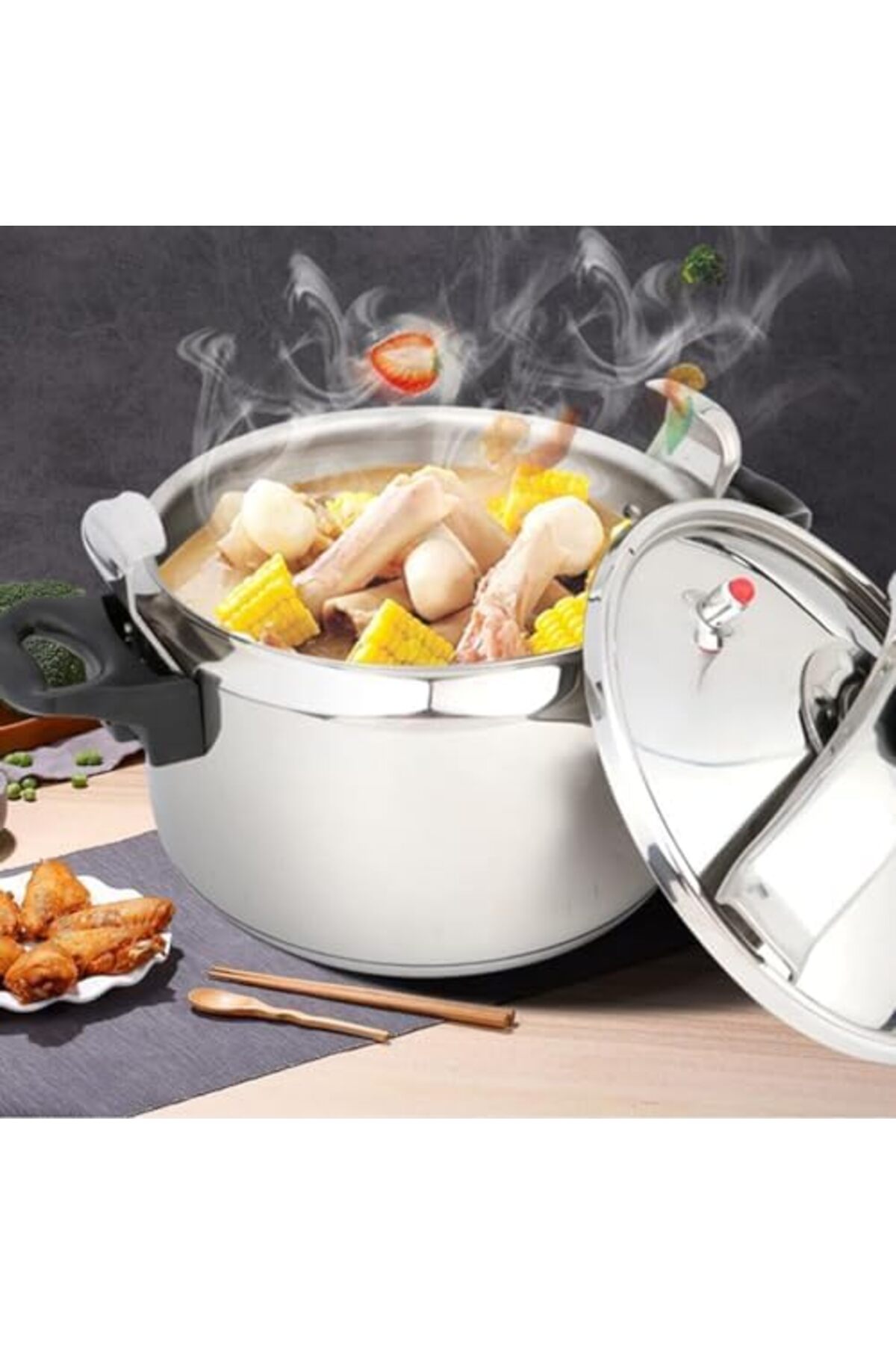 طنجرة ضغط من الألومنيوم سعة 4 لتر من BUNCA