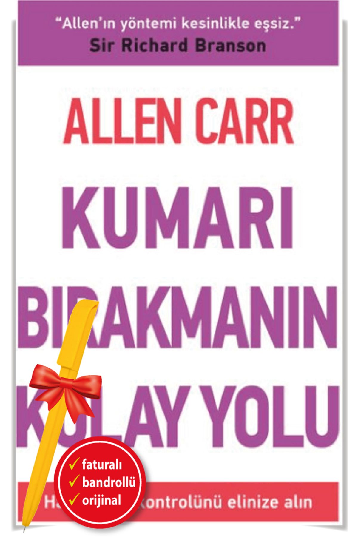 Butik Yayınları Alfa Kalem+Kumarı Bırakmanın Kolay Yolu (Allen Carr) YENİ-Butik Yayınları Kitap