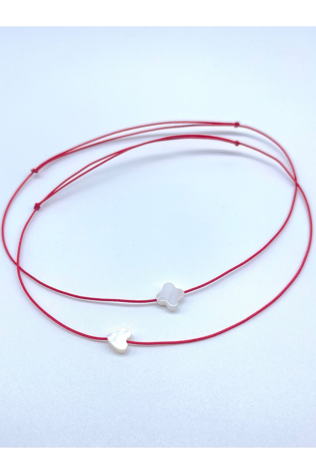 Concept HuBuTU-2 Pieces Elegant Object Red Rope Anklet Set 2