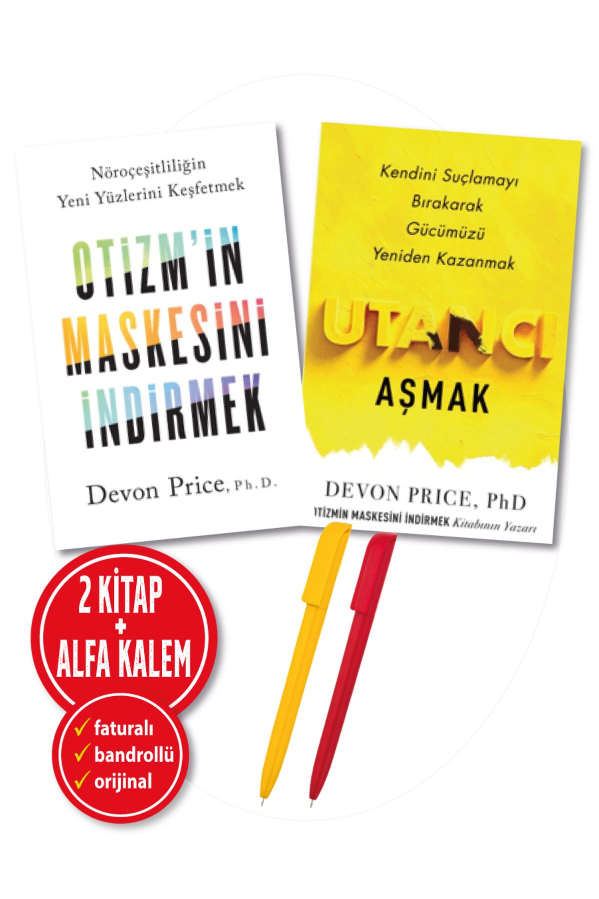 Butik Yayınları Alfa Kalem+ Devon Price 2 Kitap (Utancı Aşmak+’in Maskesini İndirmek)
