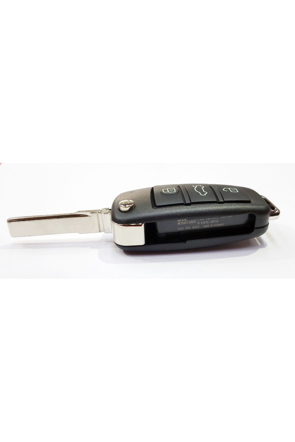skilit samsun oto kilit-Audi A1 A2 A3 A4 A5 A6 Switchblade Control Container 3 Buttons with Logo 4