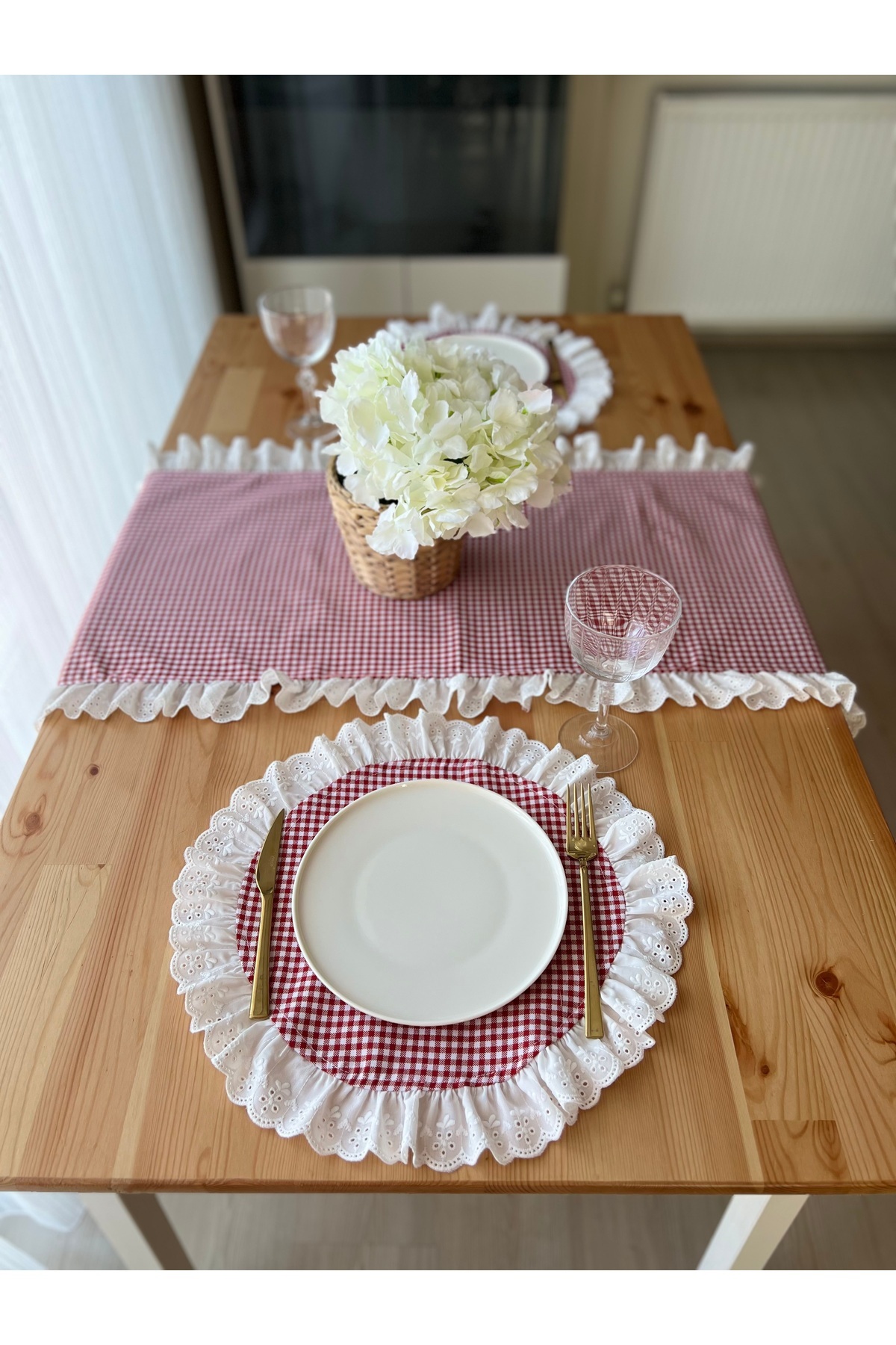 eyma home-Pitikare Scallop Ruffled Supla 6 Pieces (Stain Resistant) 3
