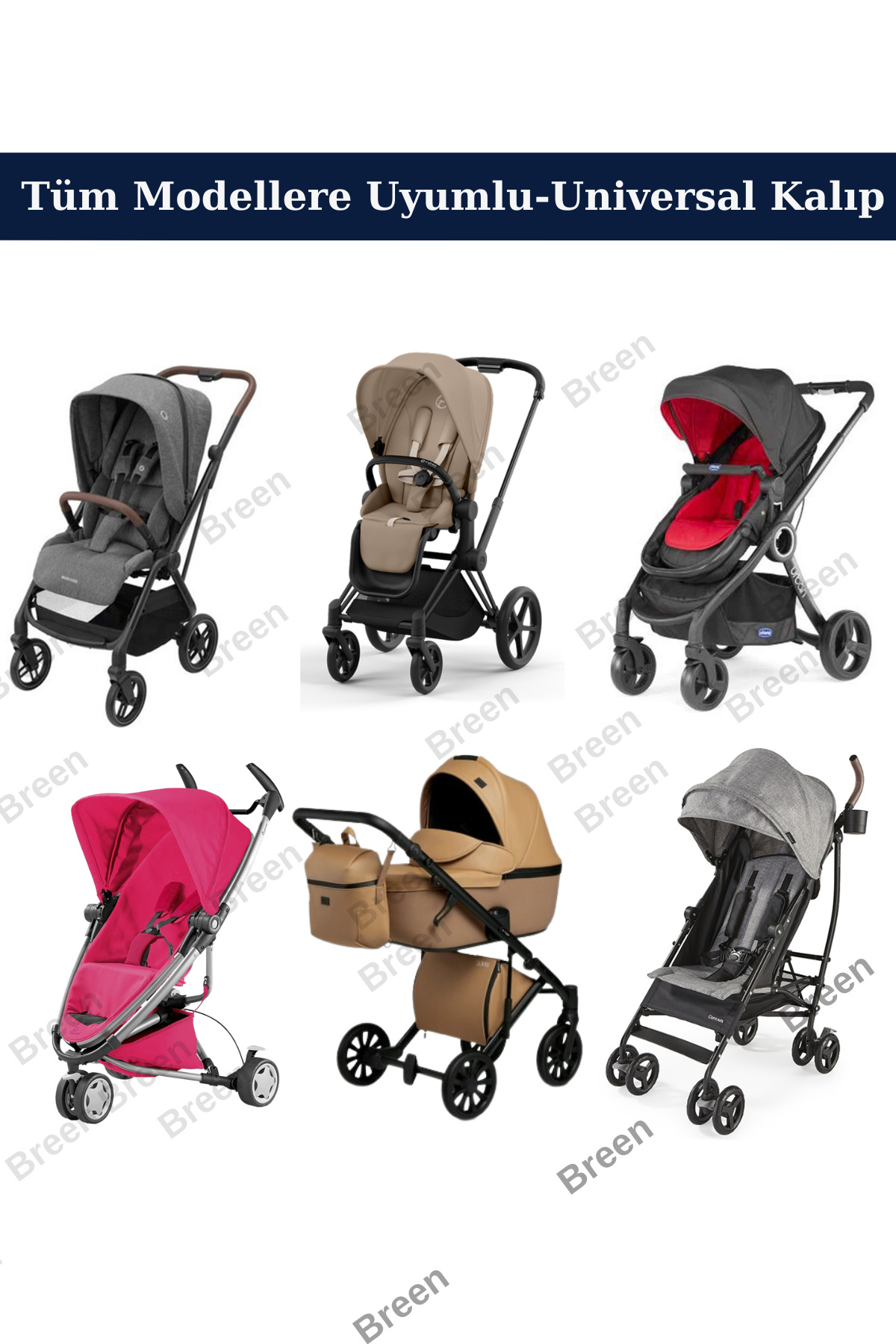 Breen Bebek Arabası Branda Siyah Koruyucu Örtü Su Geçirmez Tozdan korur fotoğrafı 3 (önizleme)