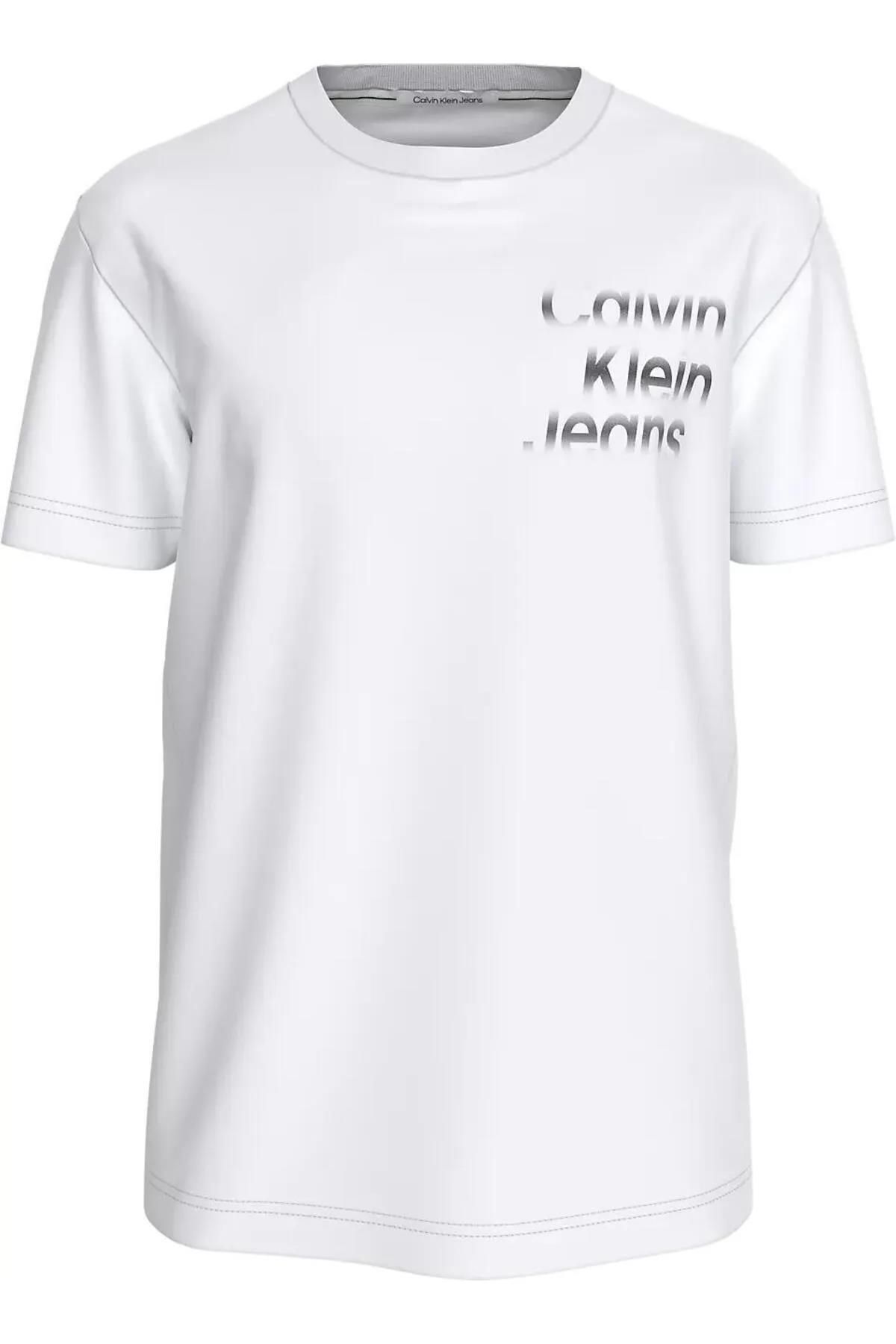 تی شرت سفید مردانه آستین کوتاه Calvin Klein