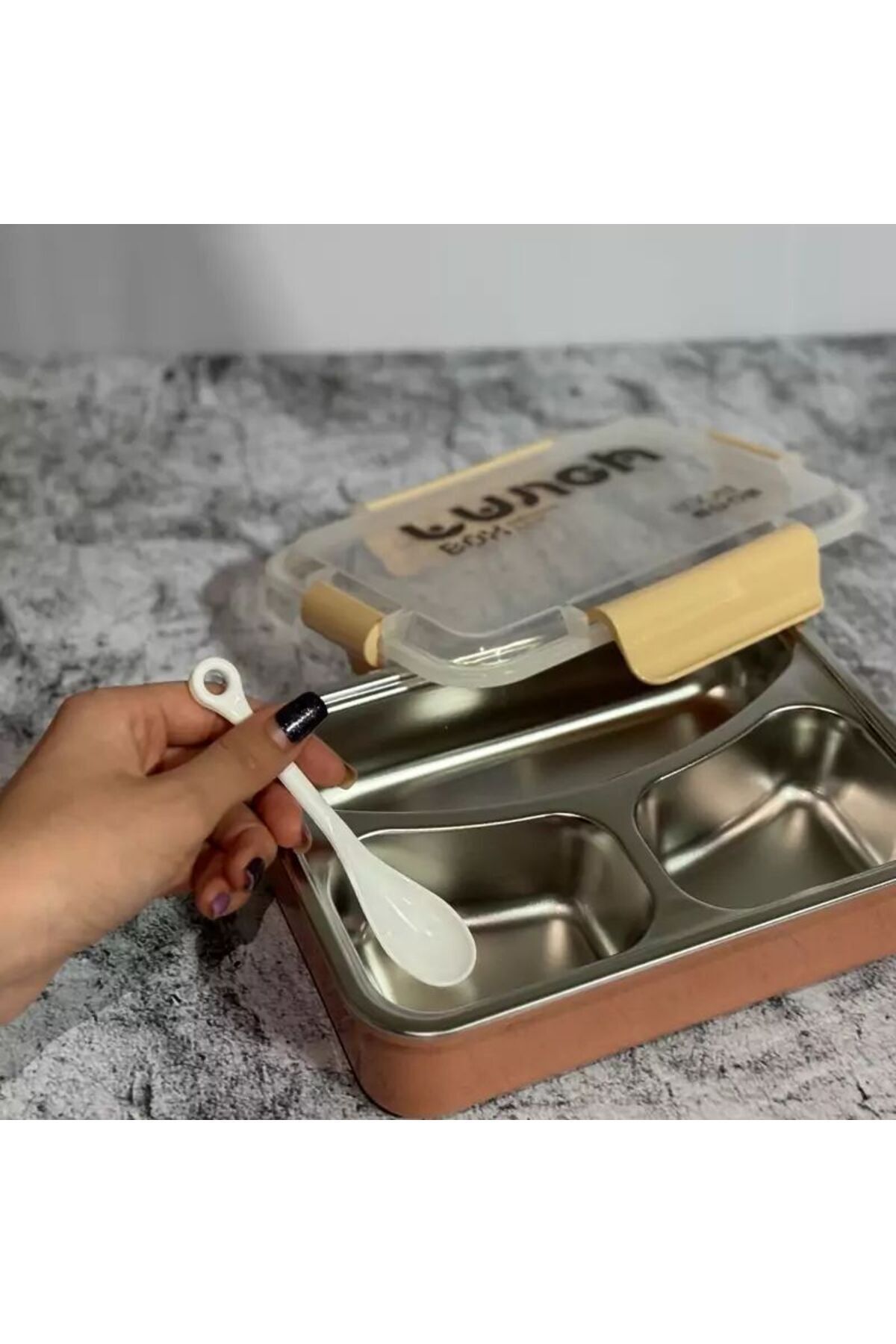 teknotrust Çelik Lunch box Yalıtımlı Beslenme Kabı- saklama kabı - Yemek taşıma kabı - paslanmaz.Bpa içermez