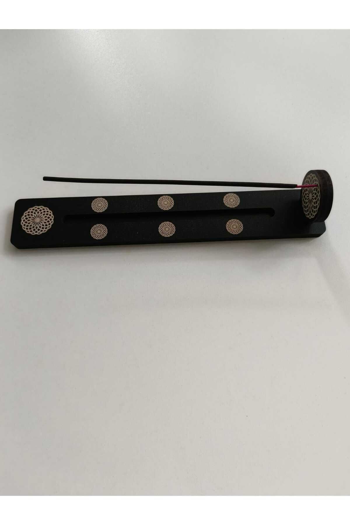 öyküdekor 3 Adet Torus Sembolü Ahşap MDF Tütsülük – 24 cm | Spiritüel ve Dekoratif Tasarım