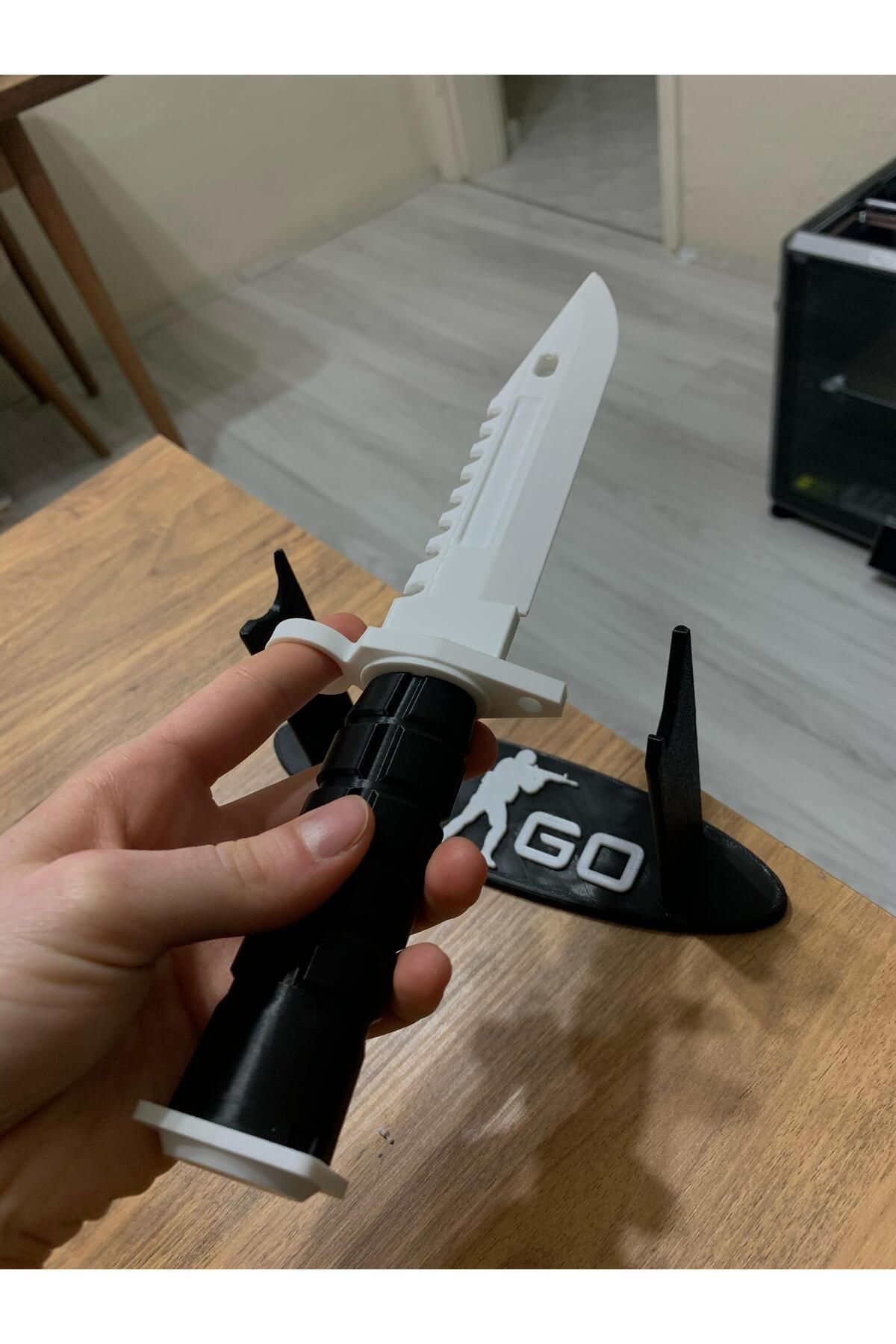Modellio3D-Cs:Go M9 Bayonet 3D Printing Decorative Knife Model + Stand 3