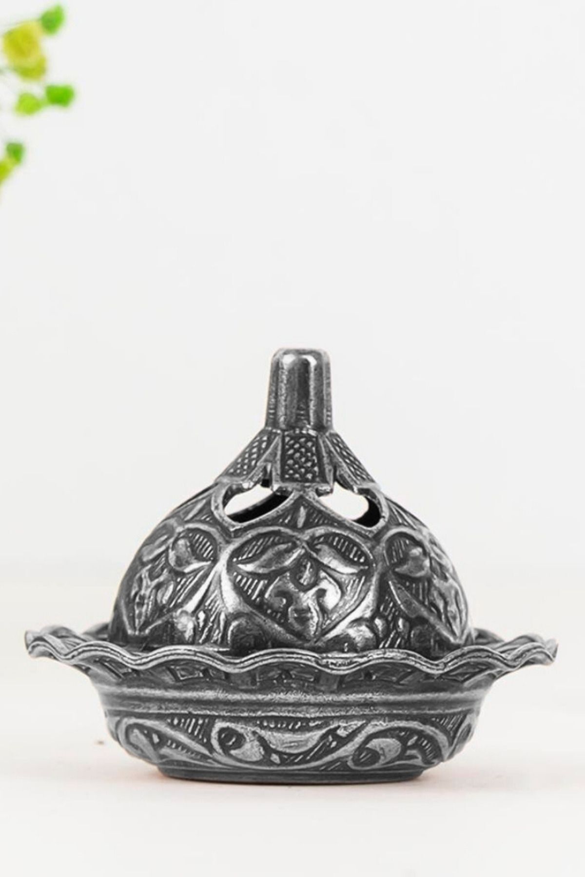 Gülhanya Aromaterapi Gümüş Konik Tütsülük