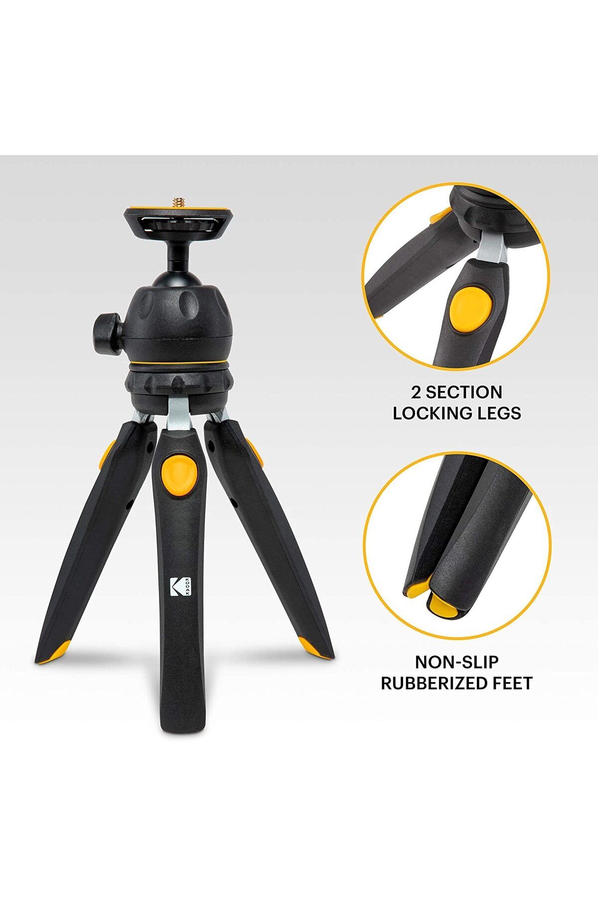 Kodak-Kodak Mini foldable mini tripod for camera, mobile phone and action camera, ball head 2