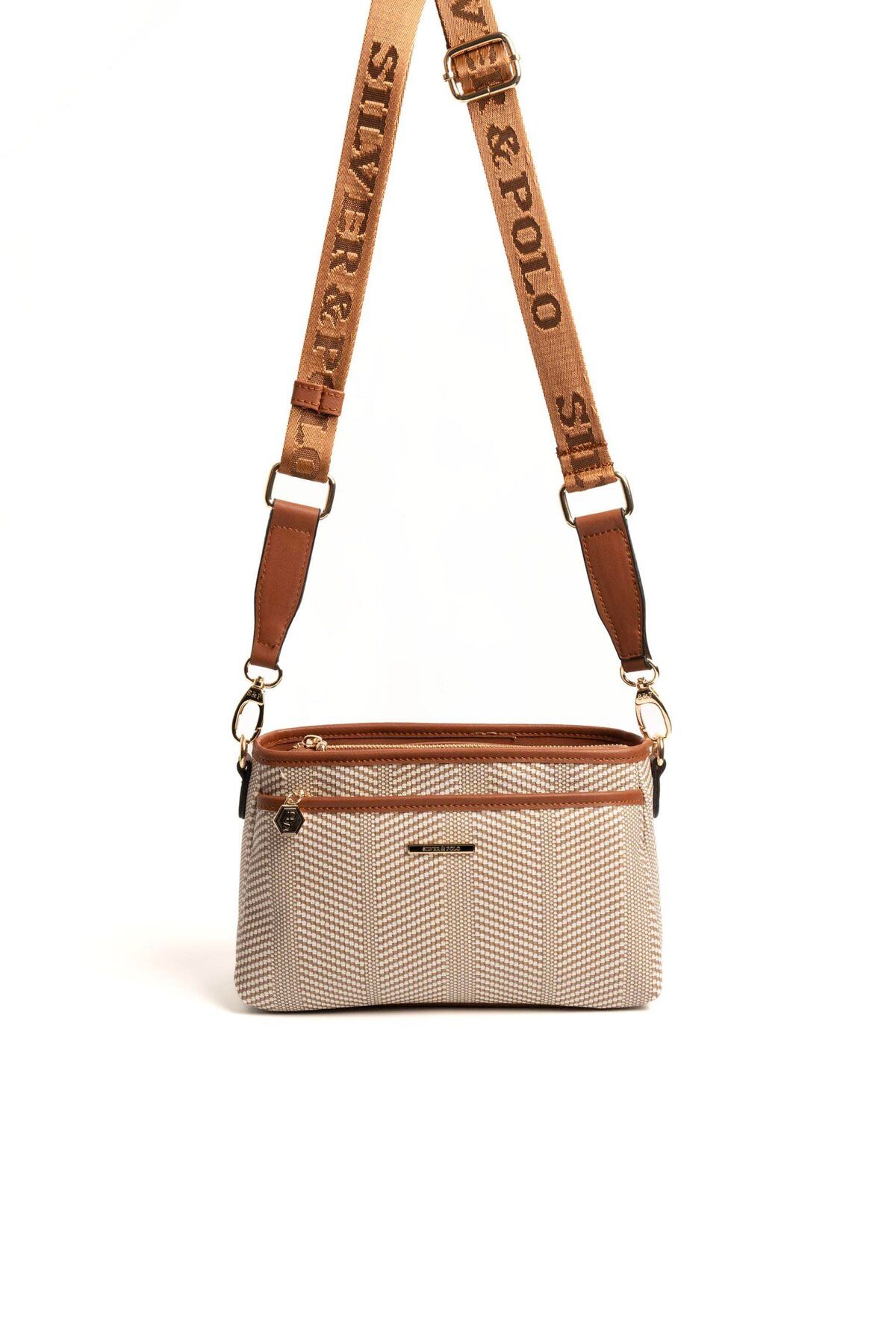 Silver Polo Silver & Polo Bej - Taba SP1184 Kadın Çapraz Çanta