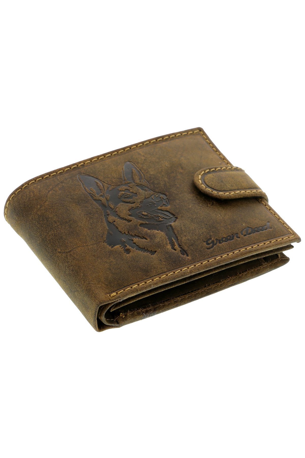 GiftExpress-Genuine leather wallet wolf dog RFID 2