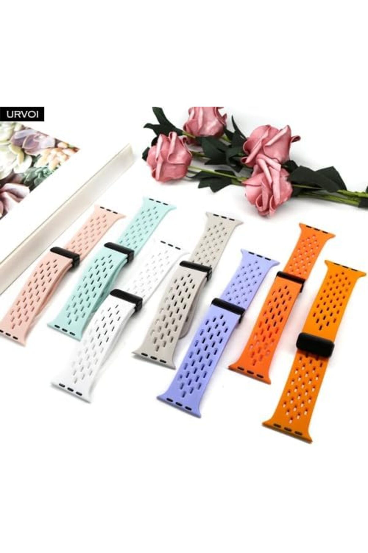Generic-Magnetic Strap For Apple Watch Ultra 2 49mm 45mm 44mm Silicone Correa Bracelet iWatch Series 9 5