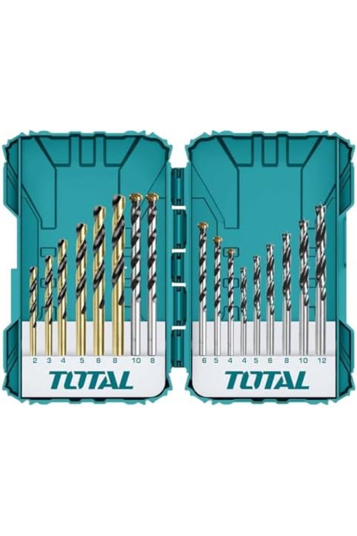 TOTAL-Cordless Drill Set - 18V, 2 Battery Packs, Drill & Driver with 2 Drill Bit Sets and Charger 2