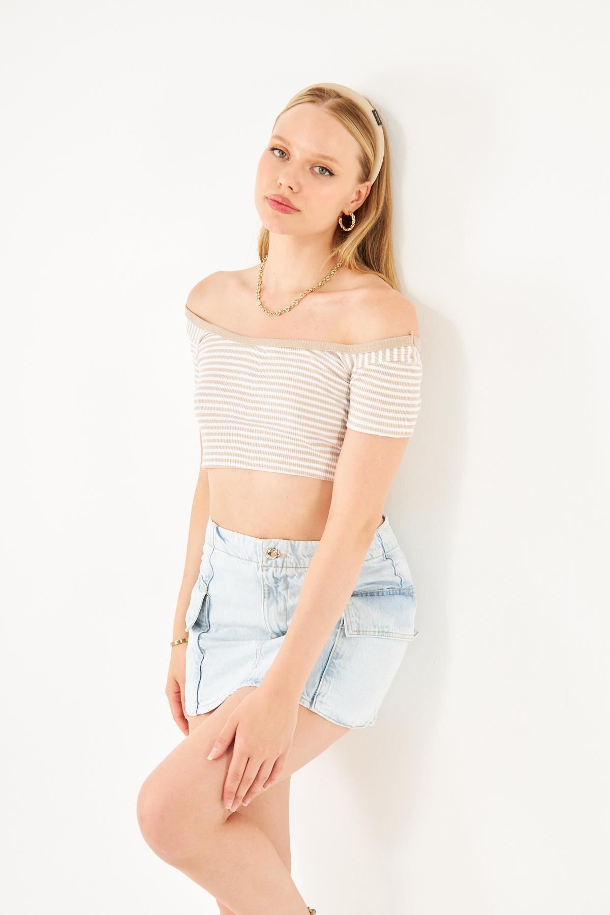 soBasic-Denim Mini Skirt 7