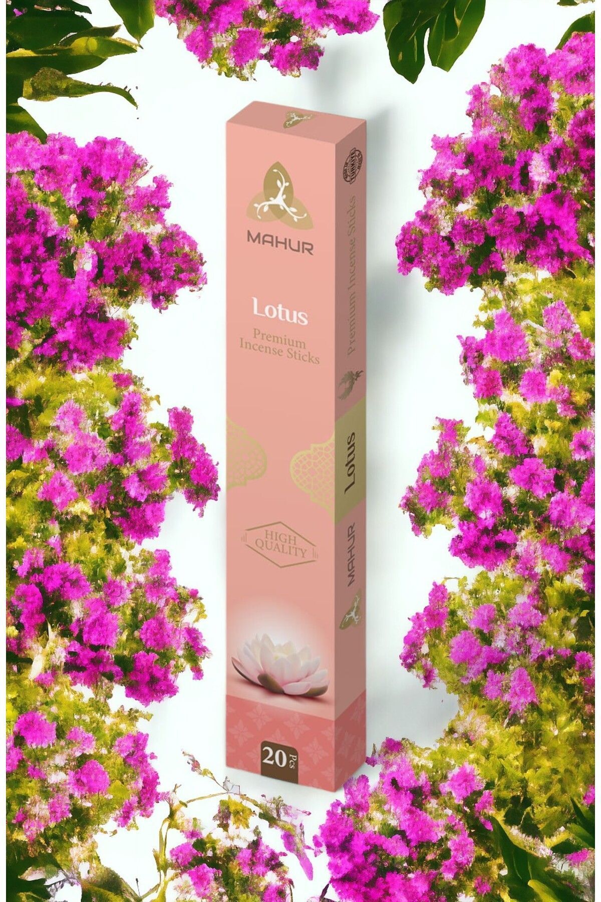MAHUR LOTUS ÇİÇEĞİ KOKULU ÇUBUK TÜTSÜ, YERLİ ÜRETİM, 1 KUTU - 20 ÇUBUK