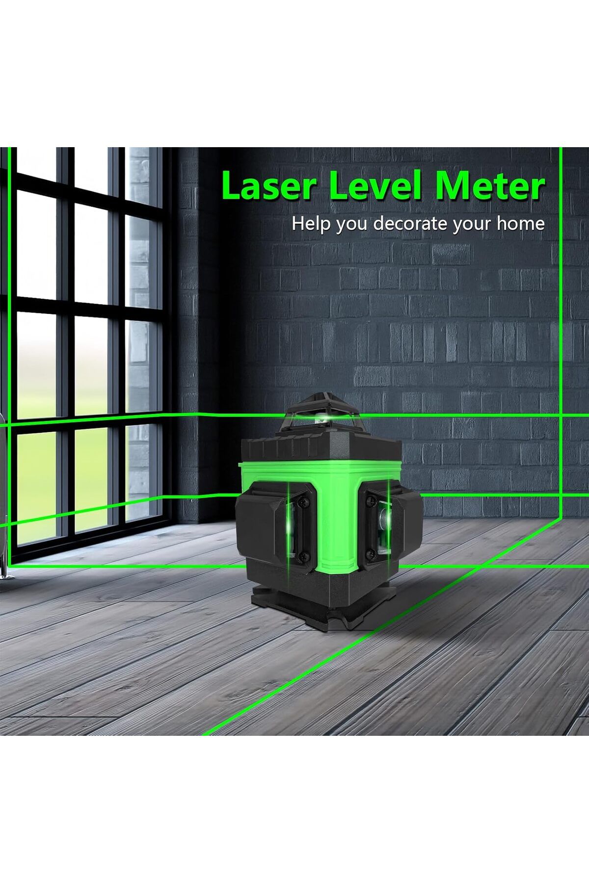 Generic-12-Line 360° Green Laser Level Kit with Remote, Tripod, Magnetic Stand & Case. 7