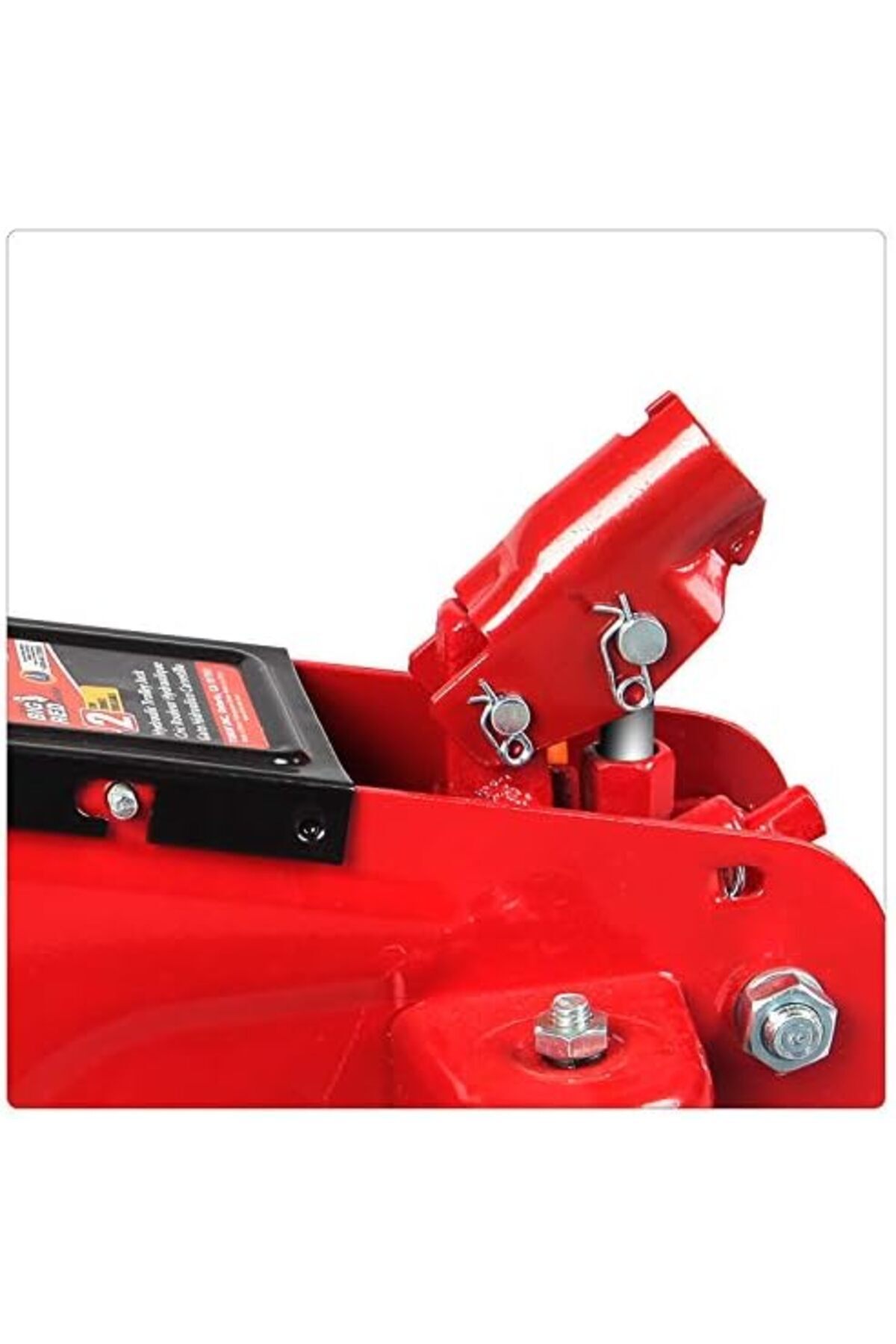 رافعة أرضية هيدروليكية تورين T82012 من بيج ريد - سعة 2 طن (4000 رطل) مع حقيبة تخزين، لون أحمر