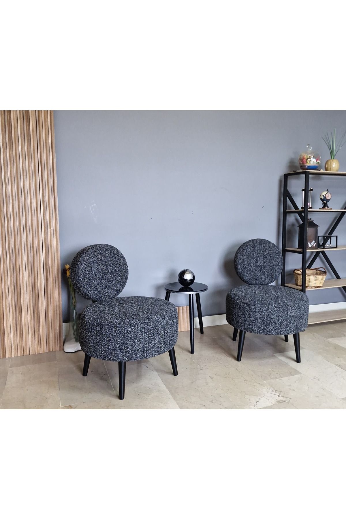 WATERYBROOK DÜNYA 2 Adet Koltuk Seti Berjer - Bekleme Salonu- Tekli Koltuk - Cafe - Balkon - Ofis Mobilyası
