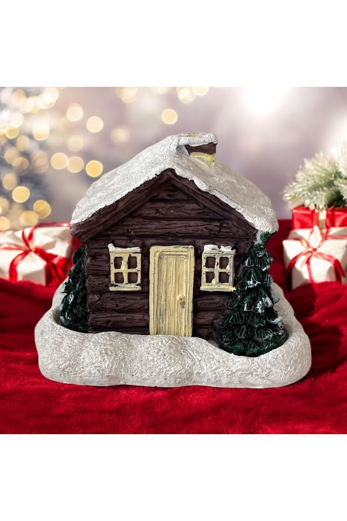 candleistanbul Kışlık ev ham tütsülük boyasız minimalist yılbaşı evi tütsülük obje