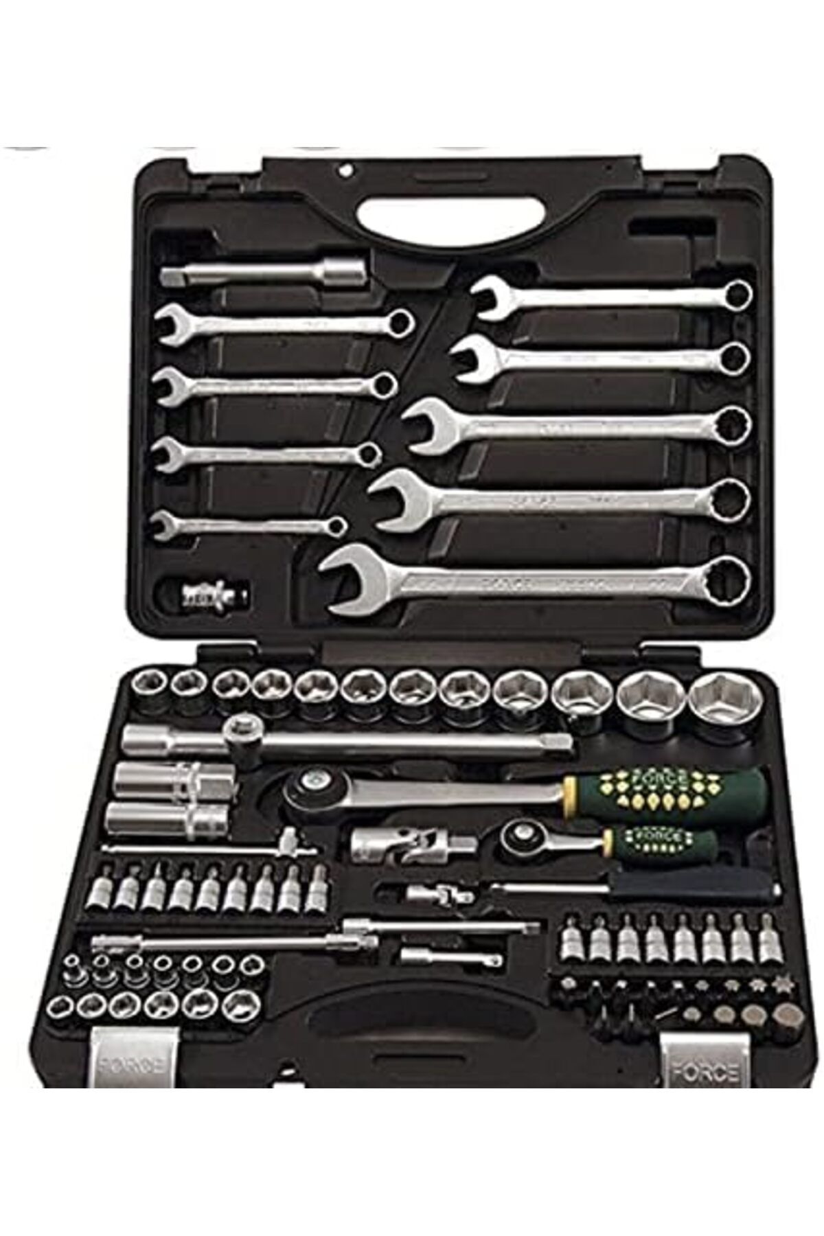Force-4821 Hex Socket and Wrench Set Tool Kit, Hex end (Black, 82-Pieces) 2