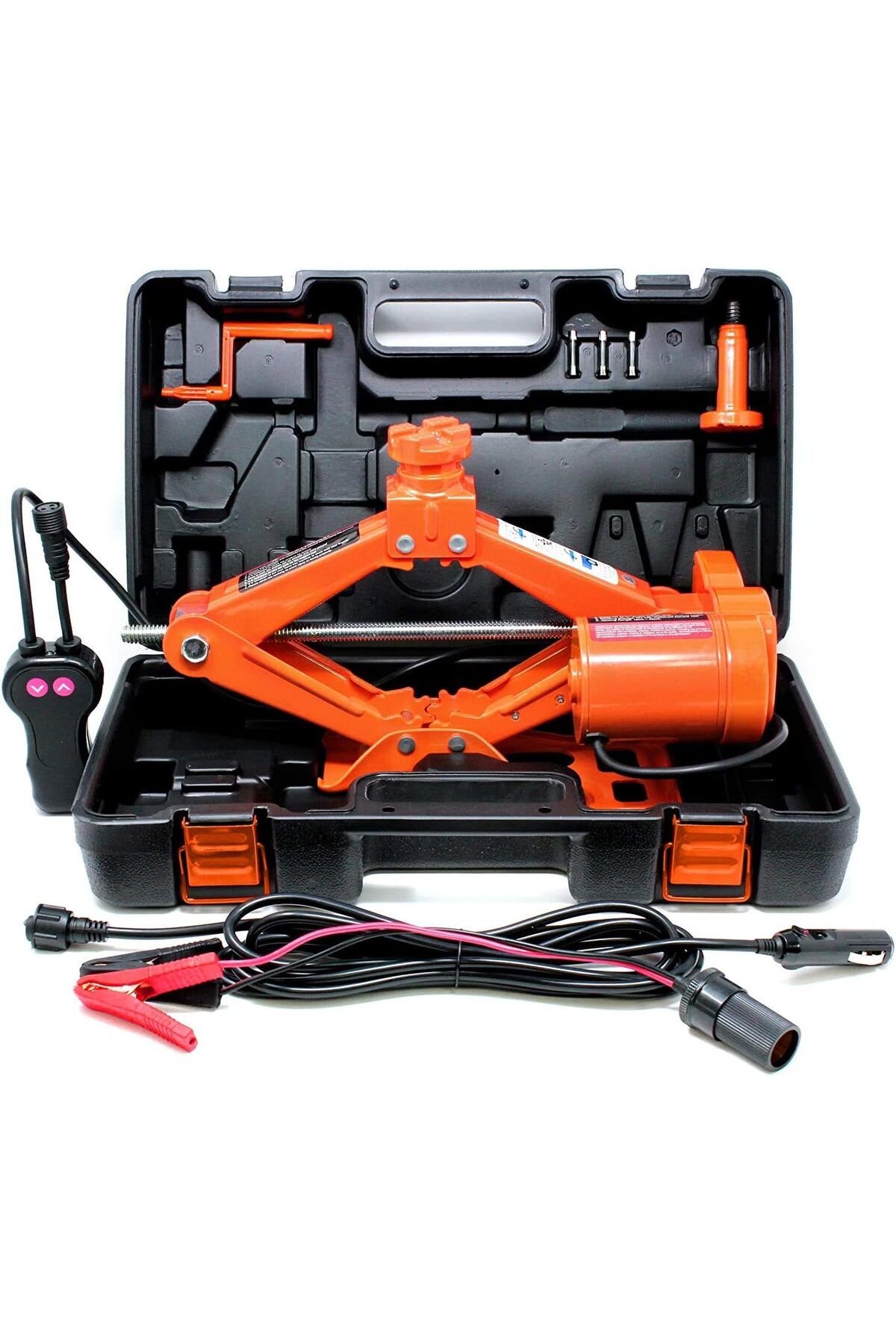 Generic-Electric Car Floor Jack 3 Ton - 12V Automatic Scissor Lift Jack for Quick Tire Change & Replacement 1