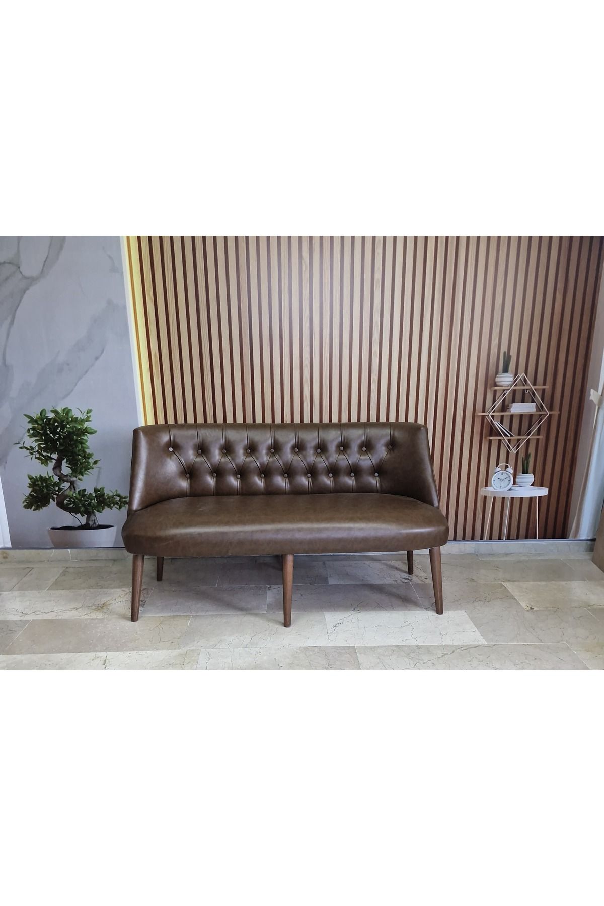WATERYBROOK DERİ 3 ü Çay Seti Koltuğu ÜÇÜ Koltuk - Cafe, Ofis, Balkon, Kafe, Bahçe, Salon Mobilyası