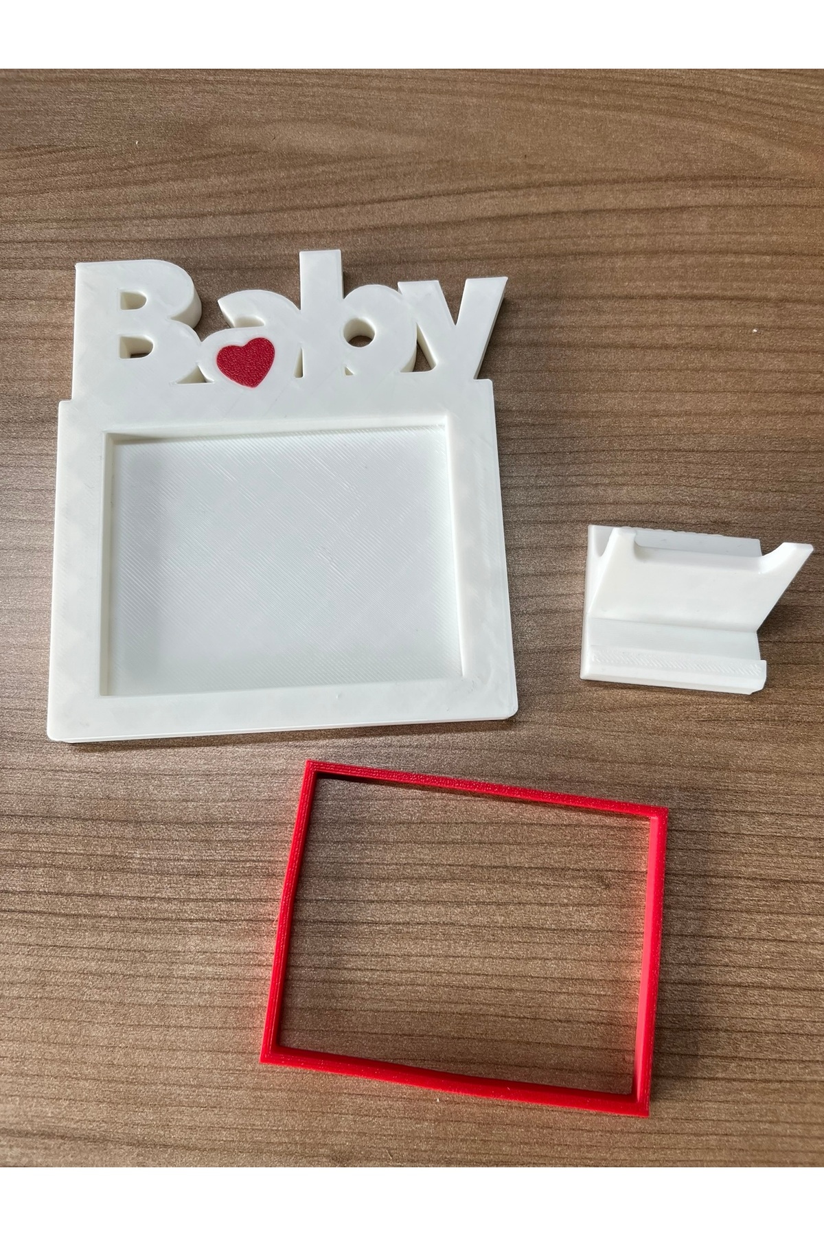 Root Made Bebek Fotoğraf Çerçevesi Baby Yazılı Kalpli Çerçeve Dekoratif Modern Anı Çerçeve fotoğrafı 6 (önizleme)