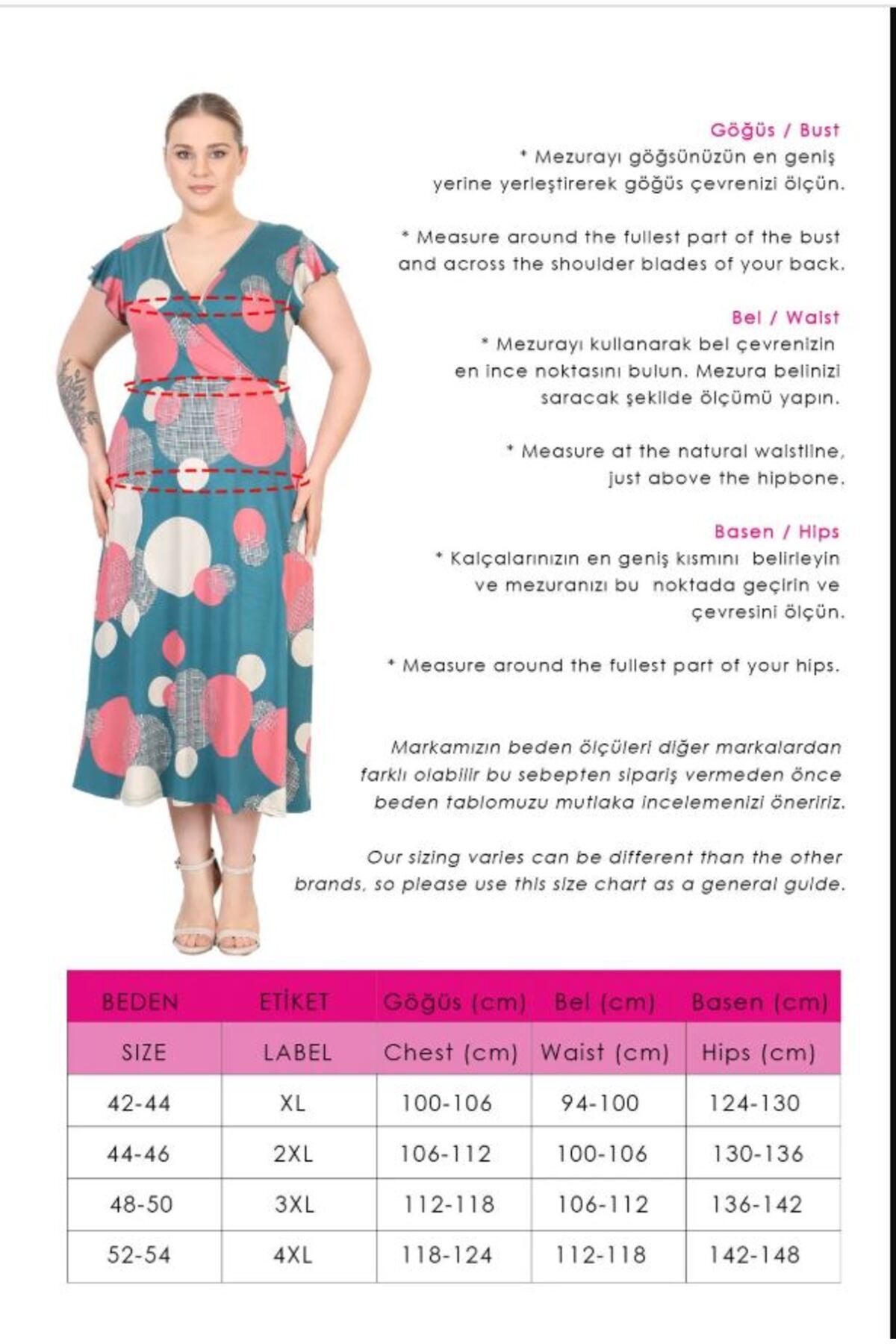 Butik Nilyam-Women Plus Size Ruffle Sleeve Double Breasted Collar Maxi Dress 24741 5