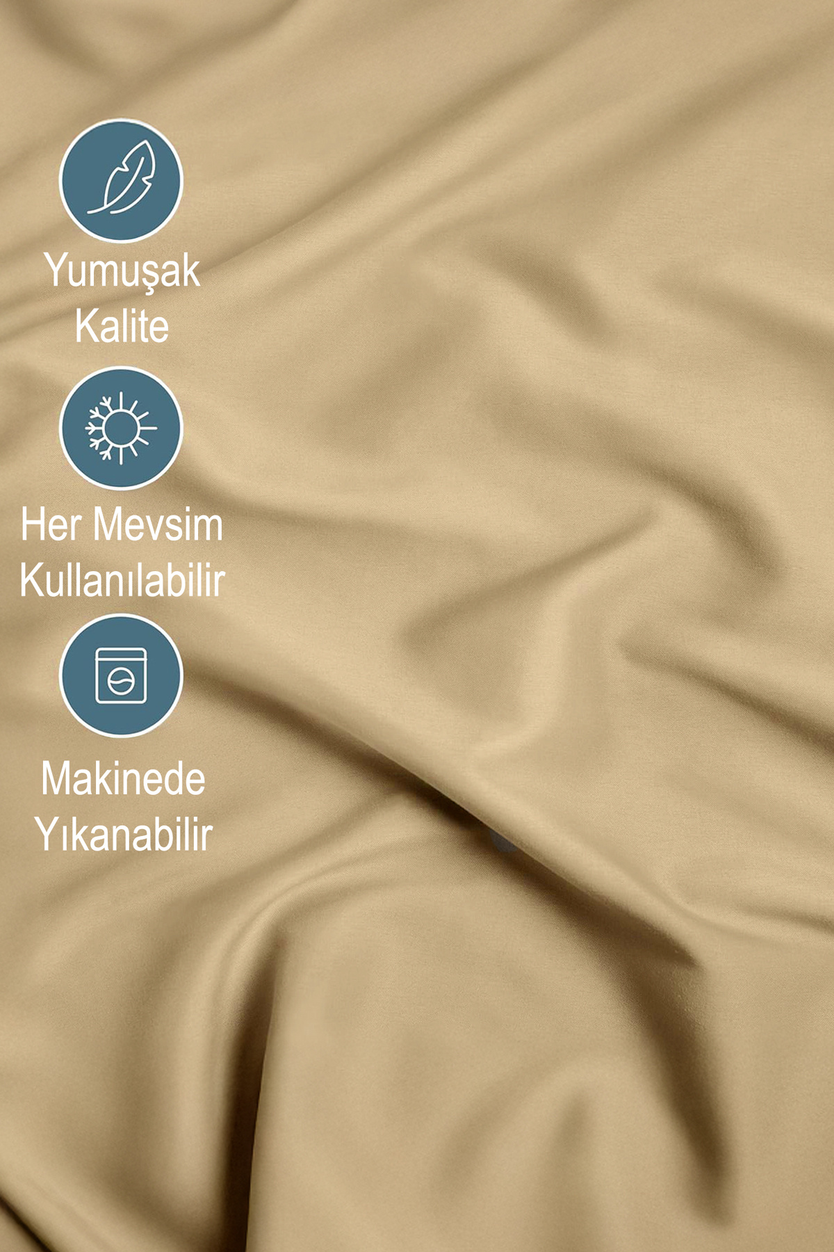 TeksNil Home-100% Microfiber Economical Combed Cotton Fitted Sheet Full Edge 2
