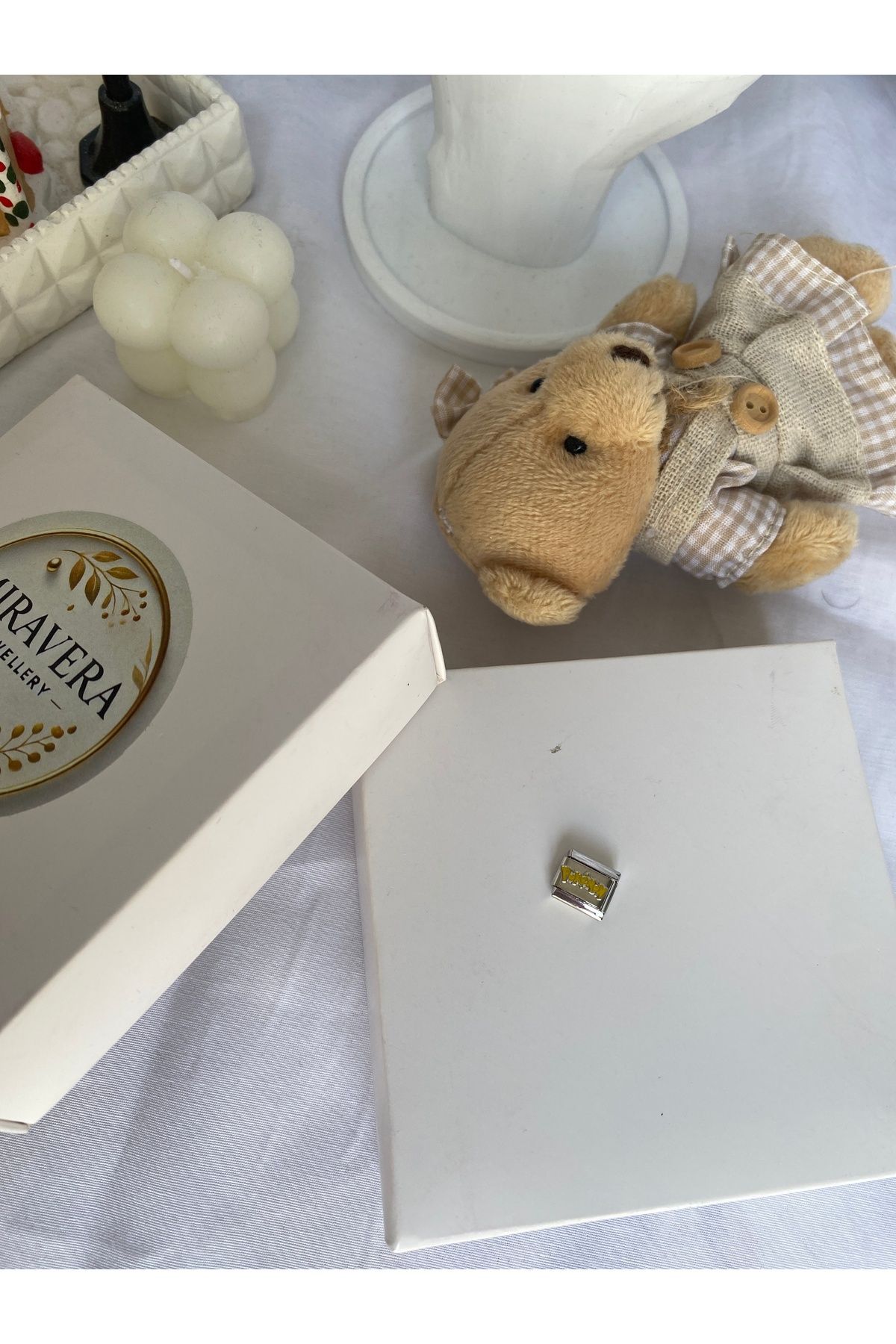 Miravera Jewellery Pokemon Serisi Çelik İtalyan Bileklik Charmı