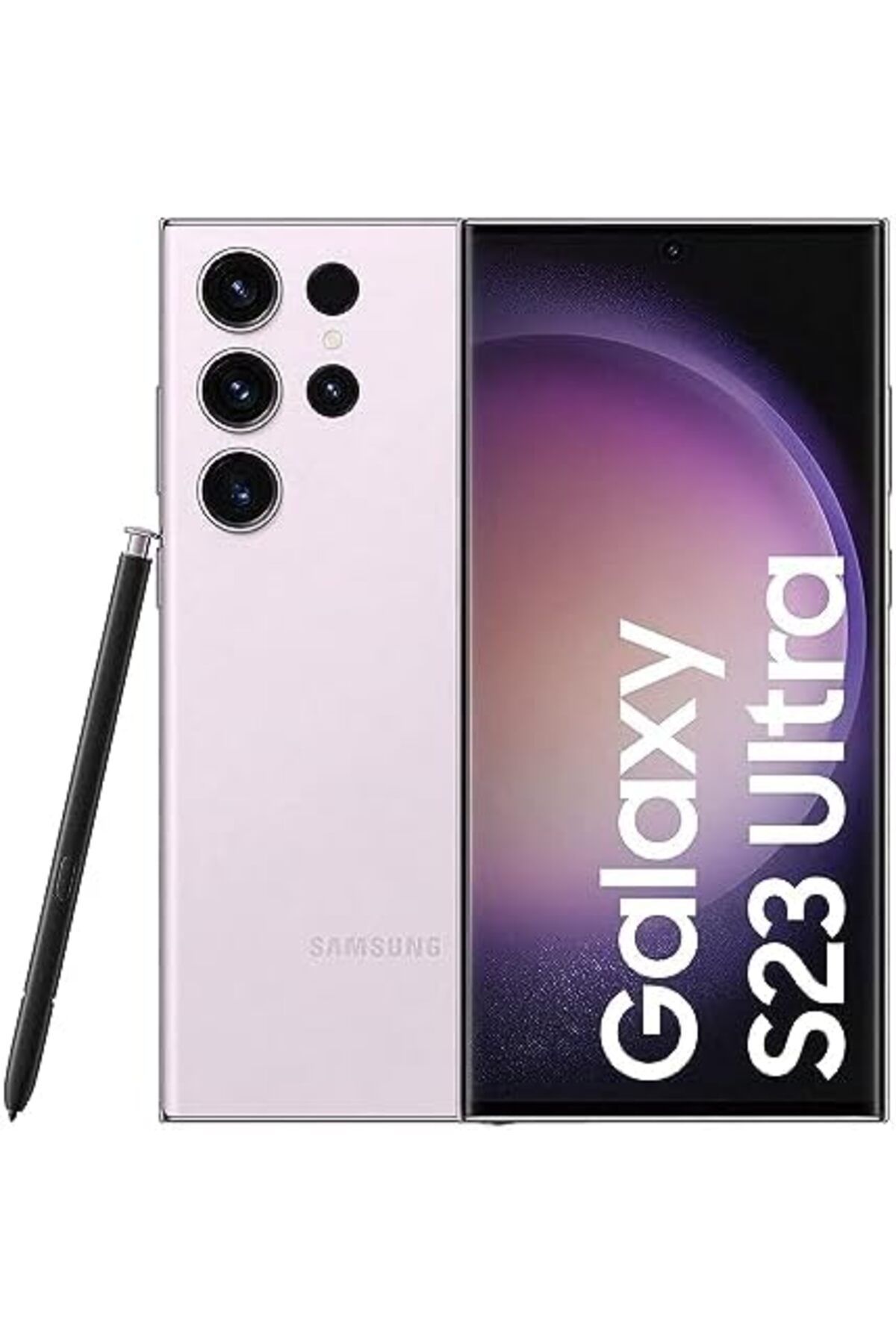 Samsung-هاتف جالاكسي S23 ألترا، ذاكرة وصول عشوائي (RAM) سعة 12 جيجابايت وذاكرة تخزين سعة 512 جيجابايت، لون لافندر، إصدار عالمي، يدعم تقنية الجيل الخامس، بشريحتي اتصال. 2