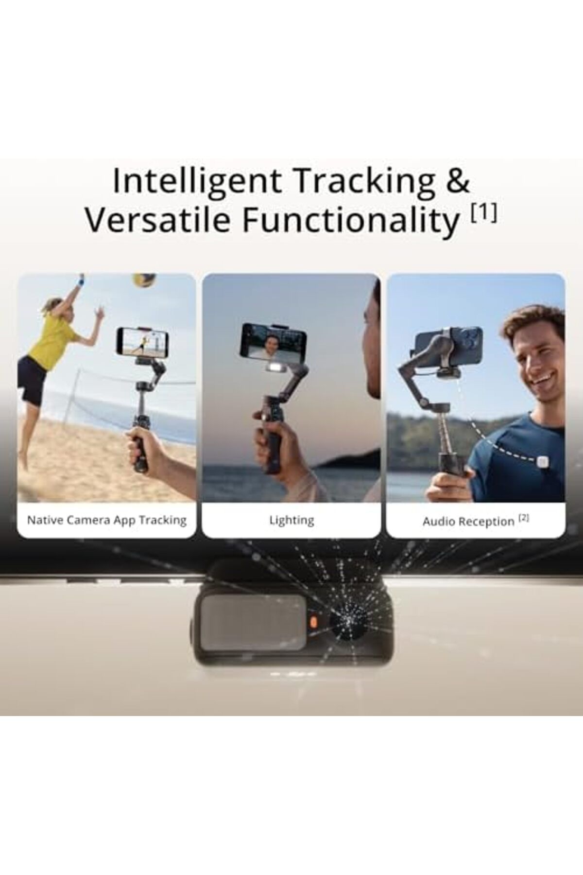 DJI-Osmo Mobile 7P Gimbal Stabilizer for iPhone, Android, Native Tracking, 3-Axis Phone Gimbal 4