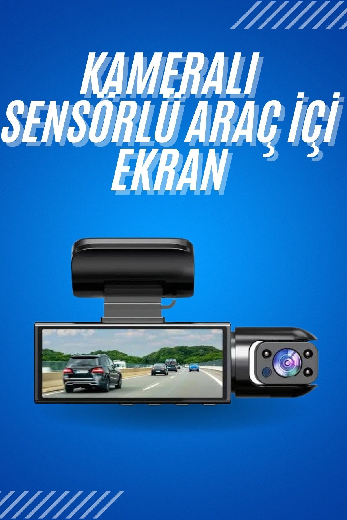 nerede bulurum Araç İçi Full Hd Kamera Ön ve Arka Kameralı Ekranlı Araç Kamerası