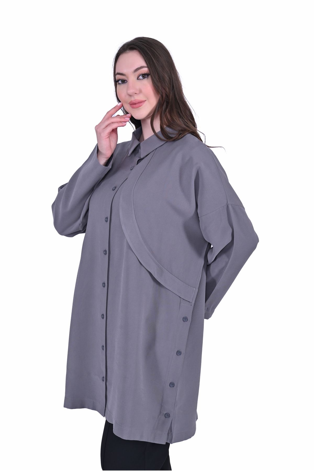 Invee-Invee 7053 Gray Shirt 2