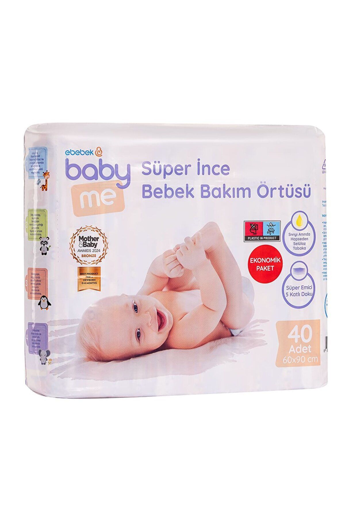 MATMEL Süper İnce Alt Değiştirme Örtüsü 60x90 cm 40 Adet