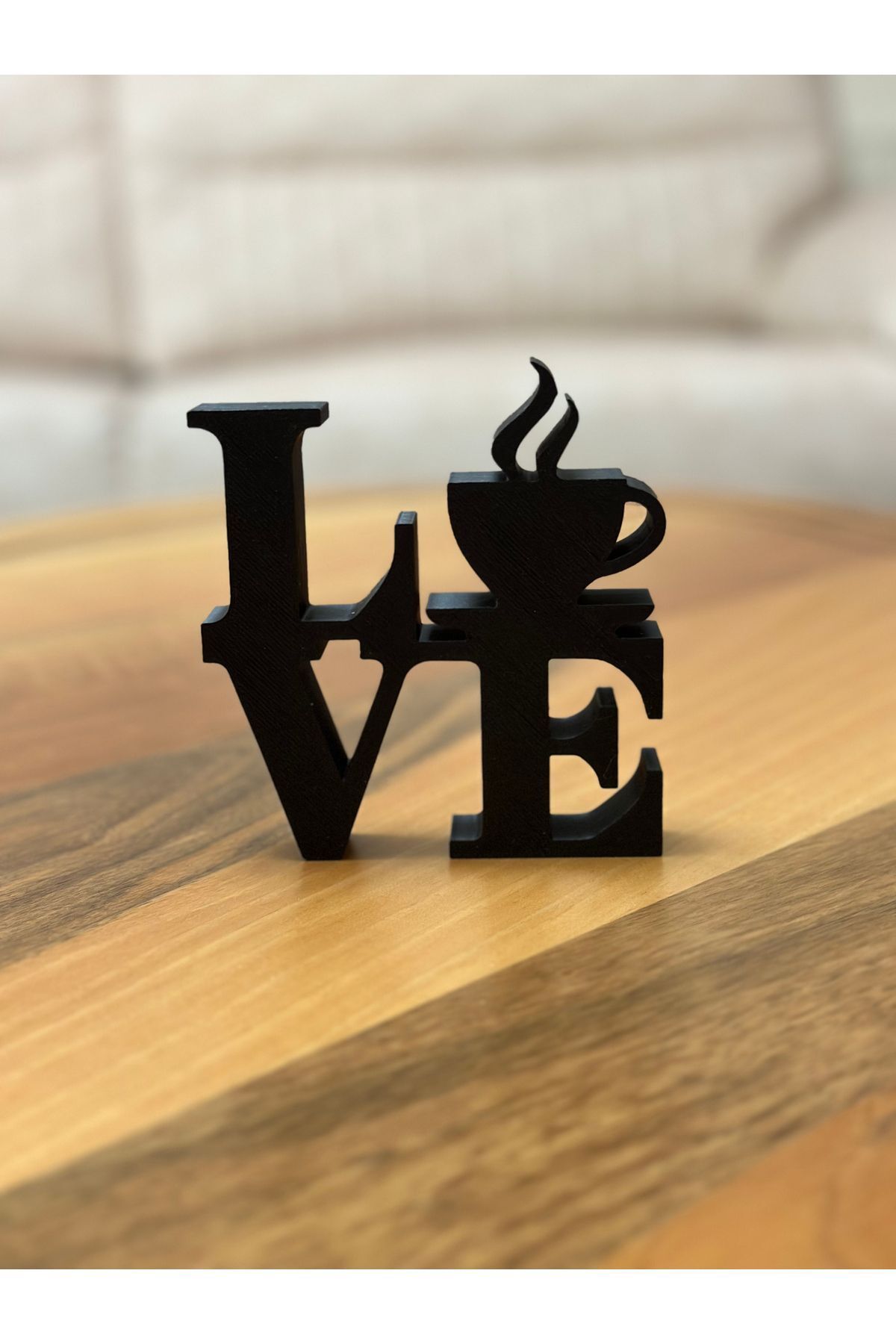 teknotrust LOVE Kahve Temalı Dekoratif Obje – Kahve Köşeniz İçin Şık Bir Dokunuş
