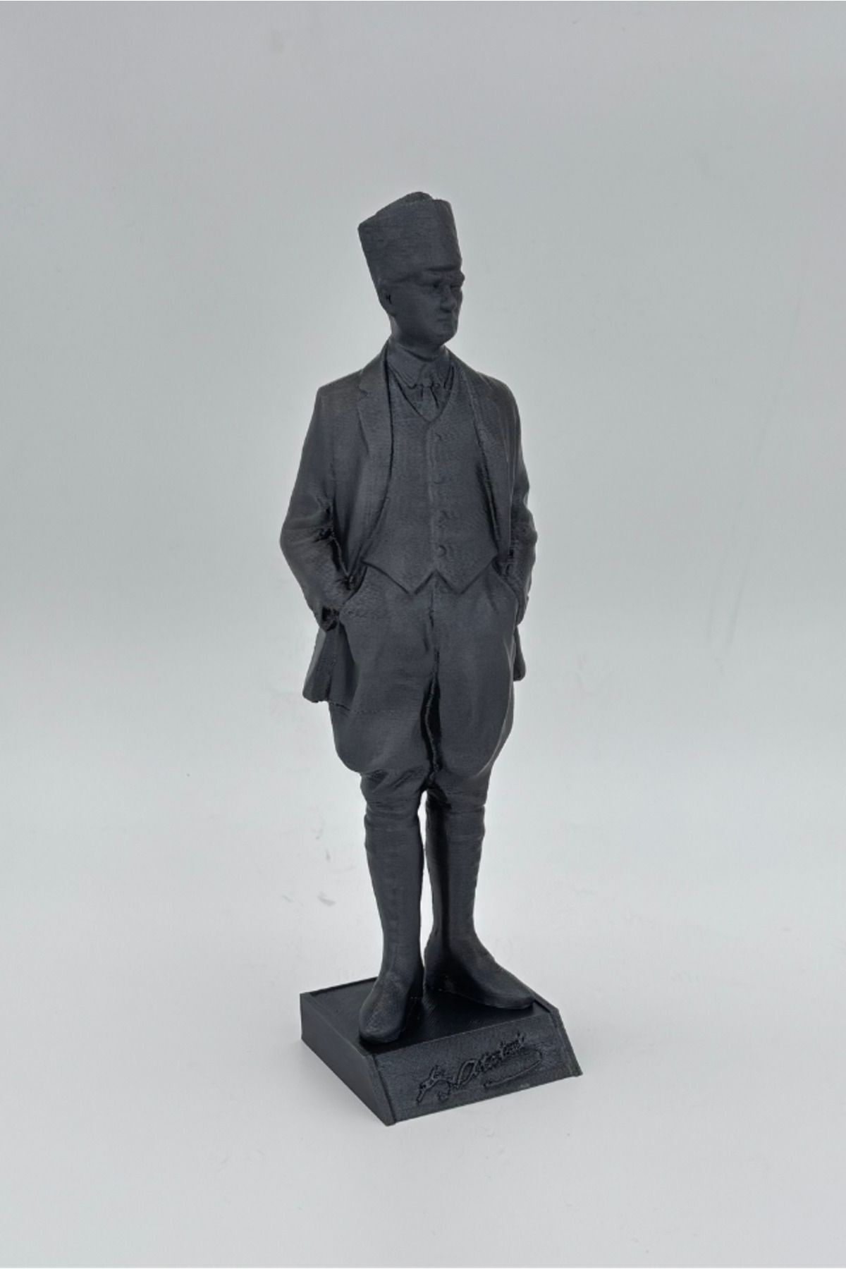 teknotrust MUSTAFA KEMAL ATATÜRK Heykeli, Hediyelik Ev dekorasyonu, Ofis dekor büst biblo, 22Cm Boyunda