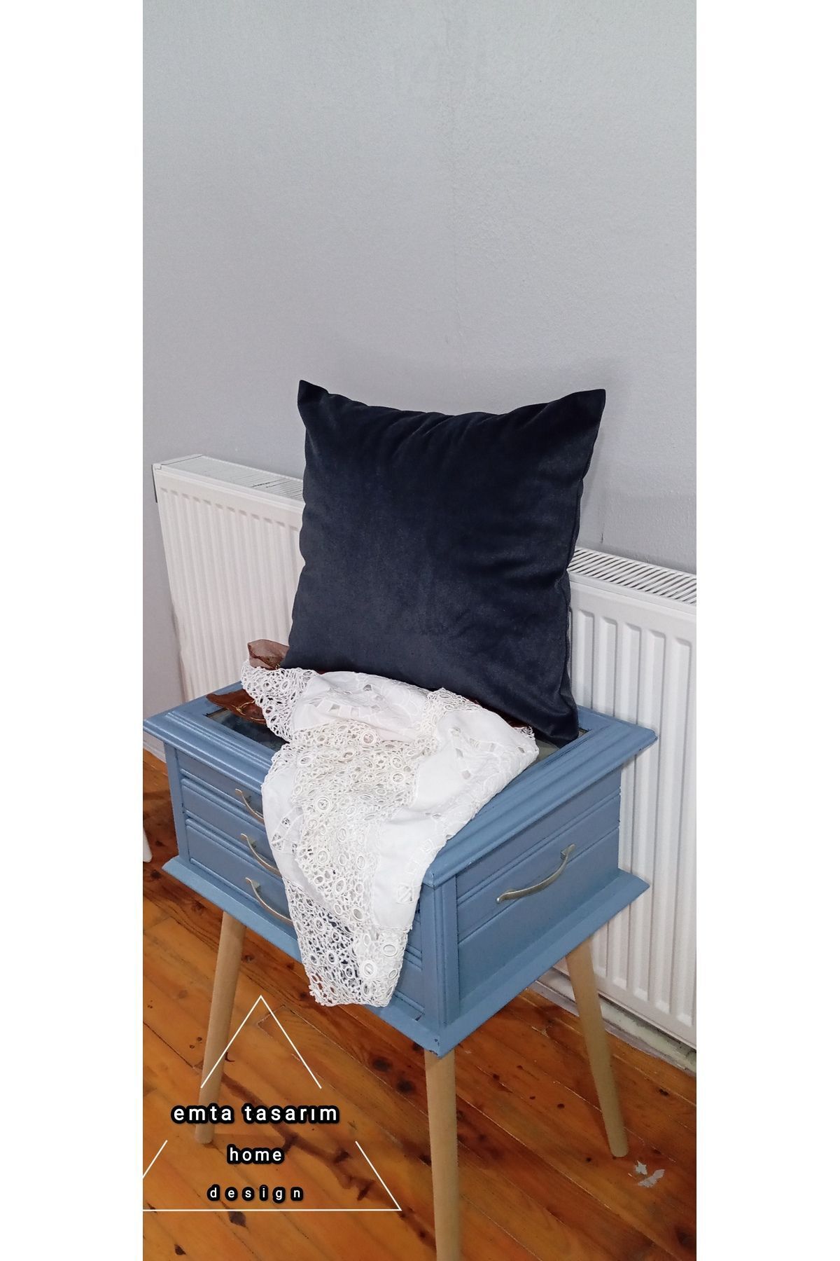SerenityHaven 43*43 Cm Kadife Kırlent Kılıfı