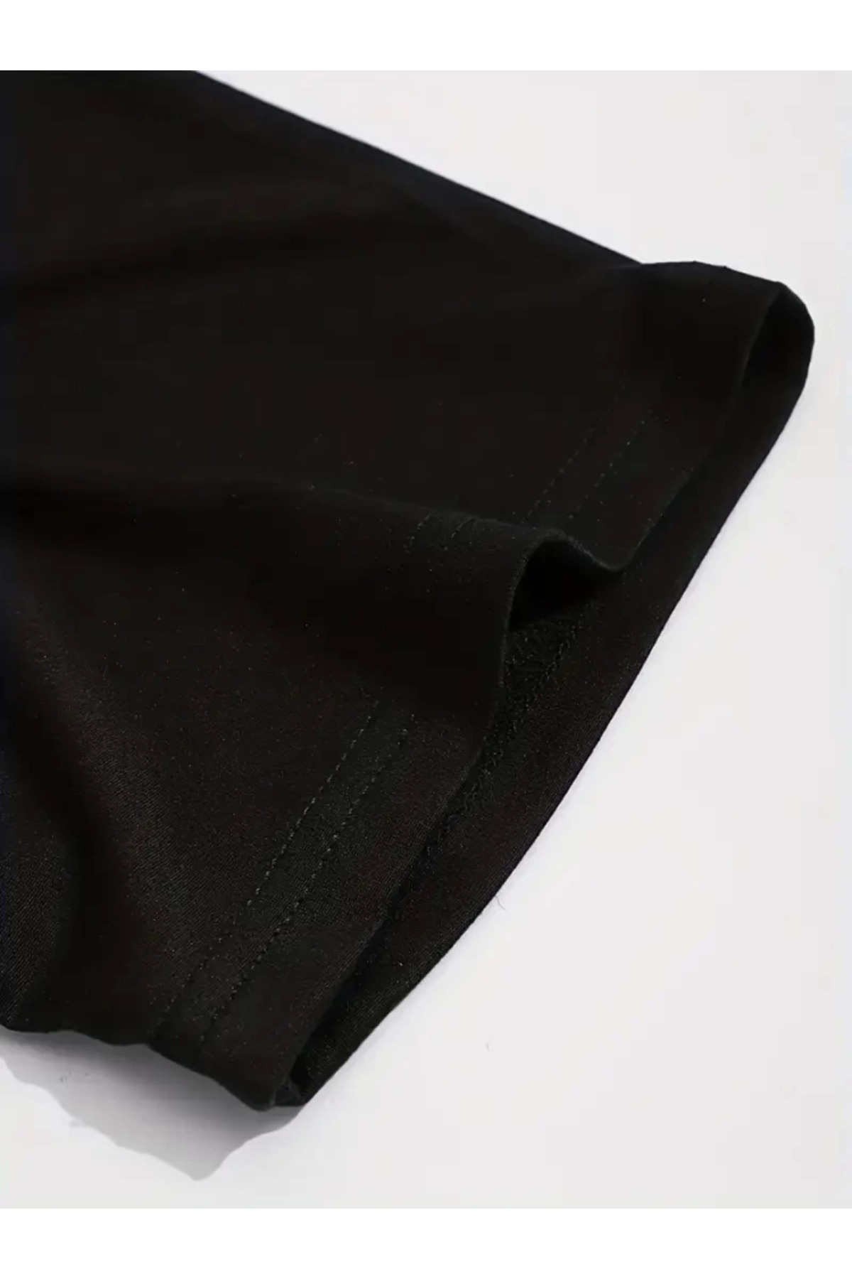 Sporda Günlük Hayata Giyilebilir GYM Baskılı Oversize Bisiklet Yaka Erkek T-shirt - Siy