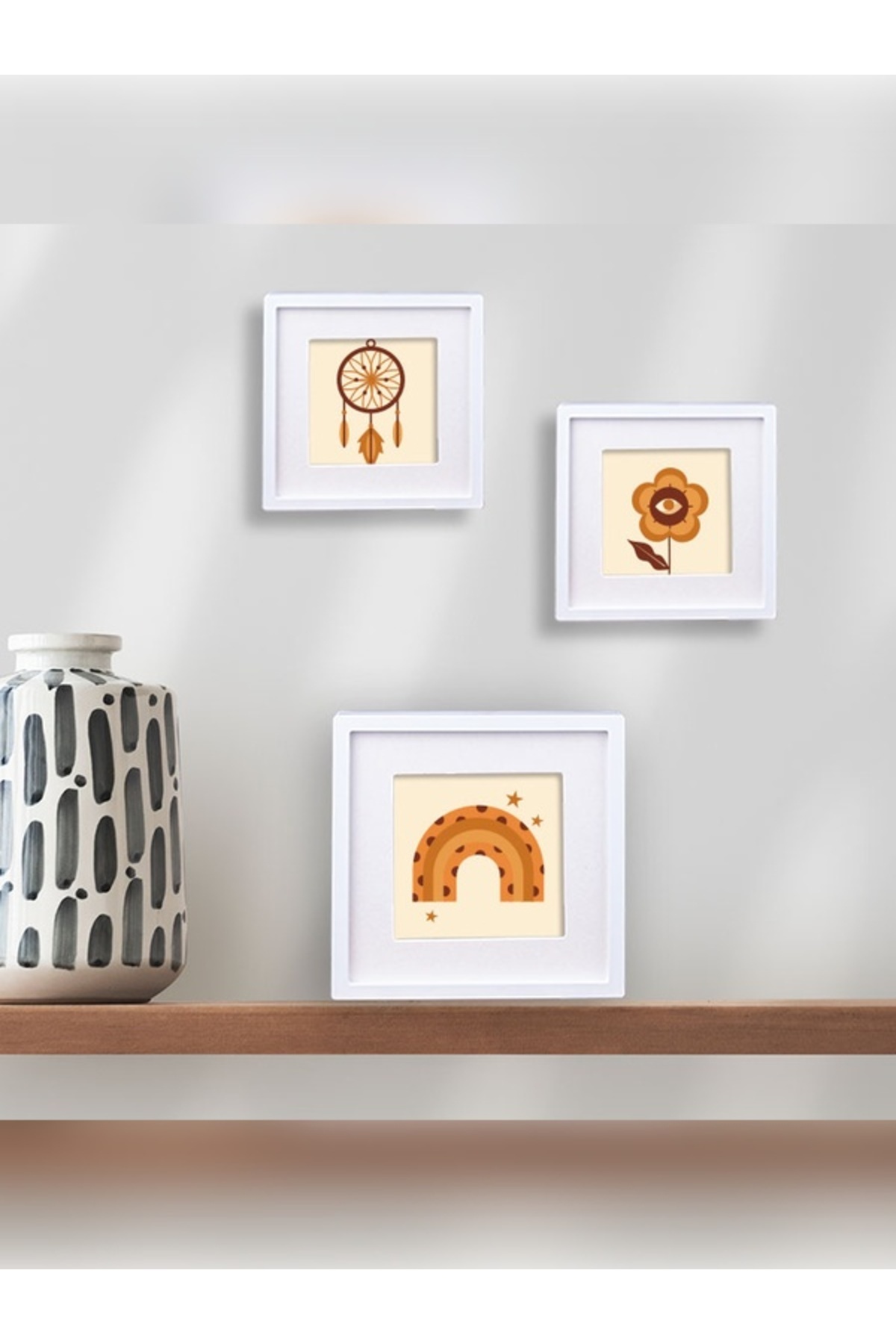 Genel Markalar Fotoğraf Çerçevesi 3 Lü Kendinden Yapışkanlı Fotoğraf Sök Tak LıPaket PVC Li fotoğrafı 4 (önizleme)