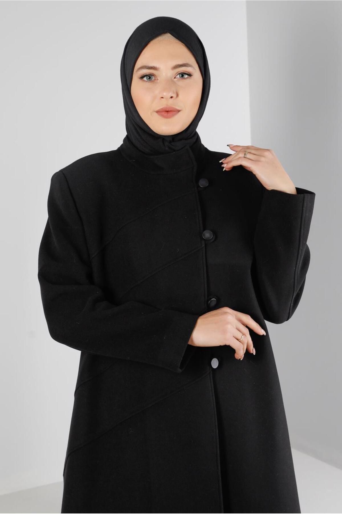 کت 90278 با دکمه یقه قاضی Alvina