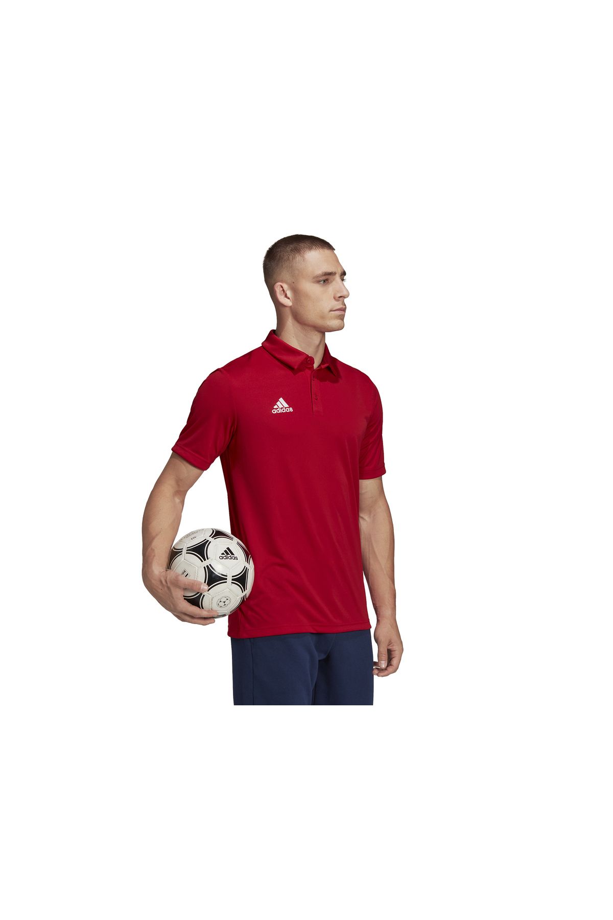 adidas-تي شيرت بولو رجالي أحمر من Ent22 - H57489 4