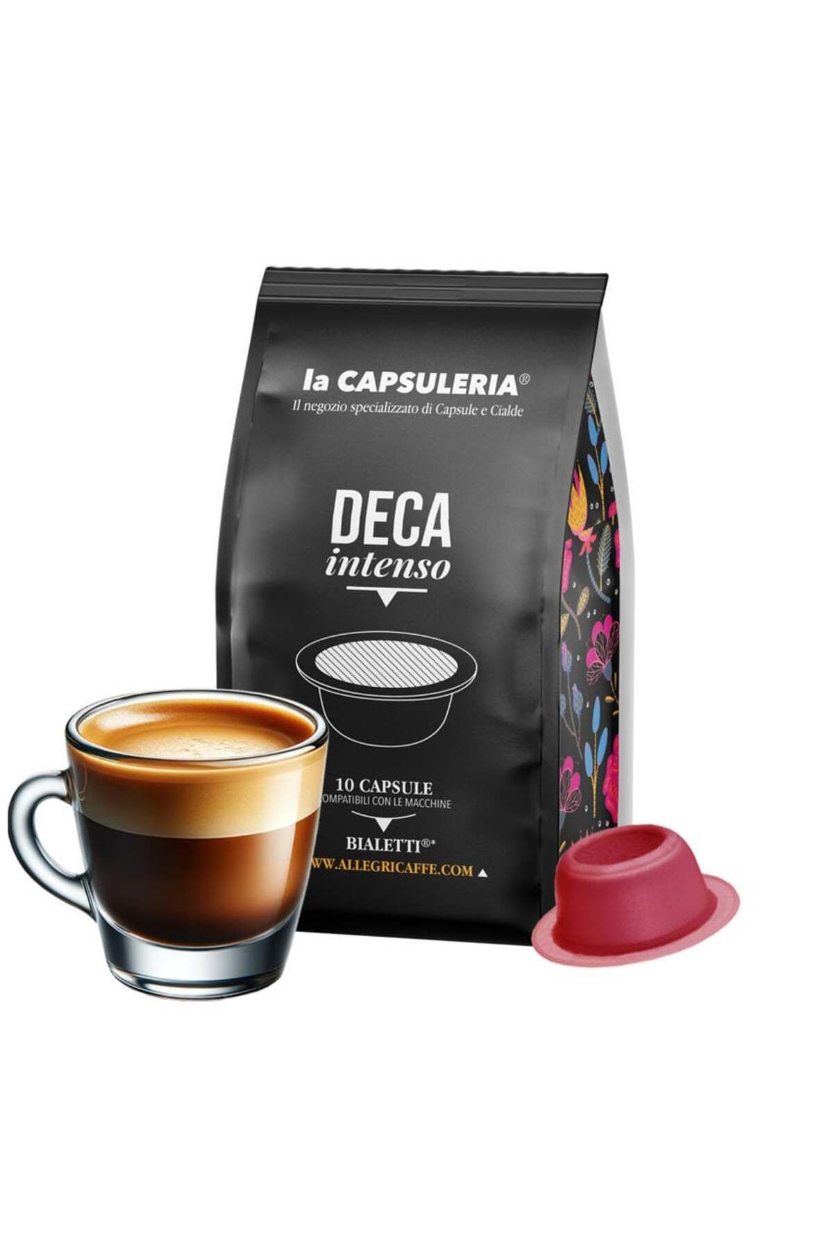 La Capsuleria Cafea Deca Intenso, 10 Capsule Compatibile Bialetti *, - One Size