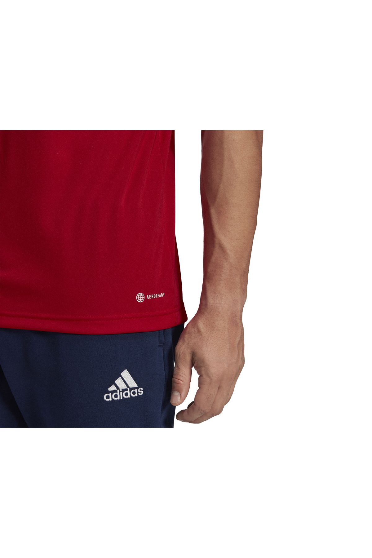 adidas-تي شيرت بولو رجالي أحمر من Ent22 - H57489 5