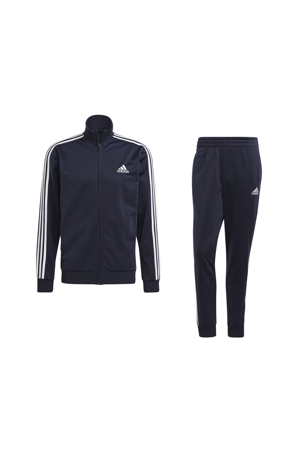 adidas-طقم بدلة رياضية كاجوال للرجال M 3S Tr Tt Ts GK9658 أزرق داكن 5